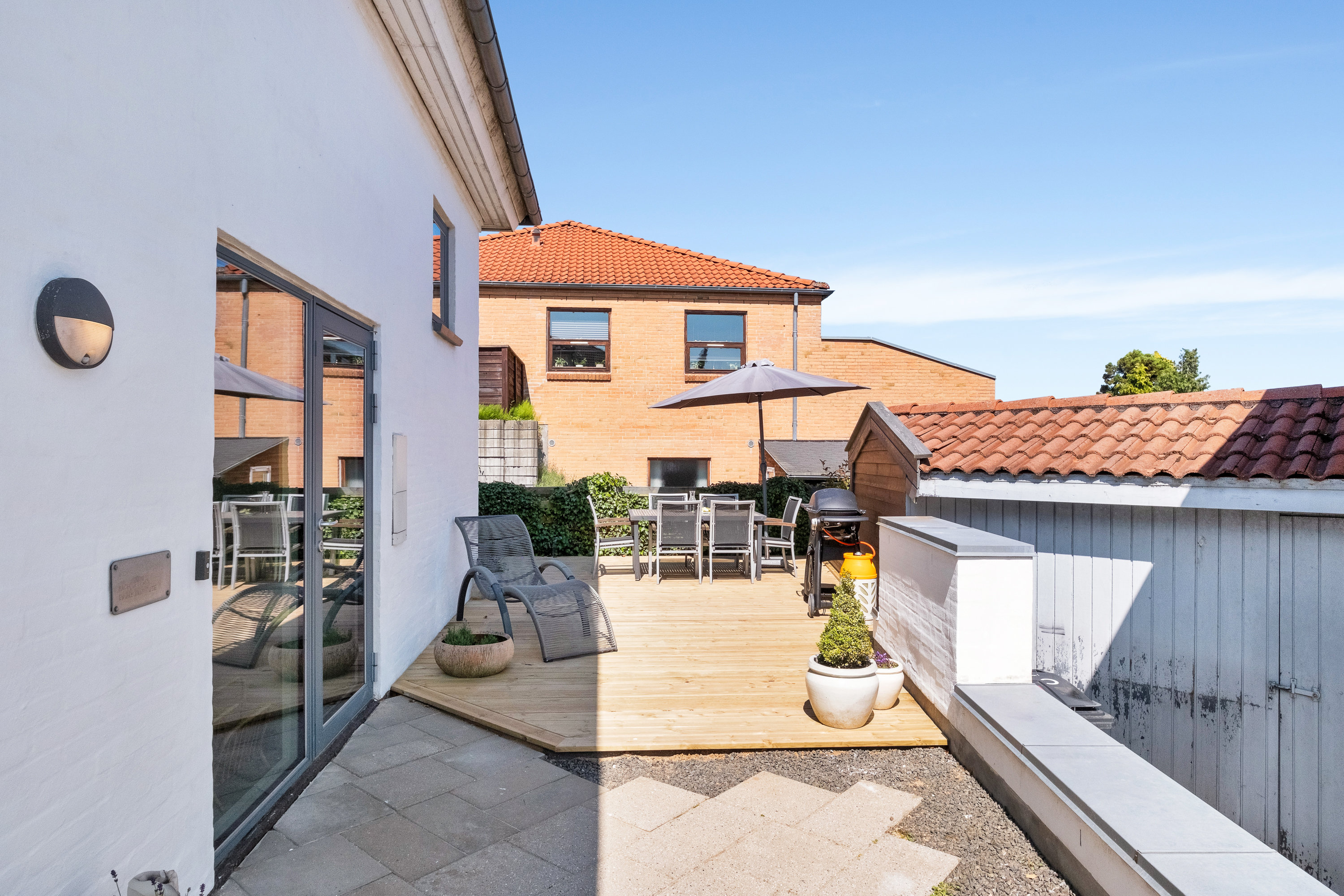 Fremhævet terrasse billede i fuldskærmstilstand. Billede af Solvænget 1B, Løgten, 8541 Skødstrup