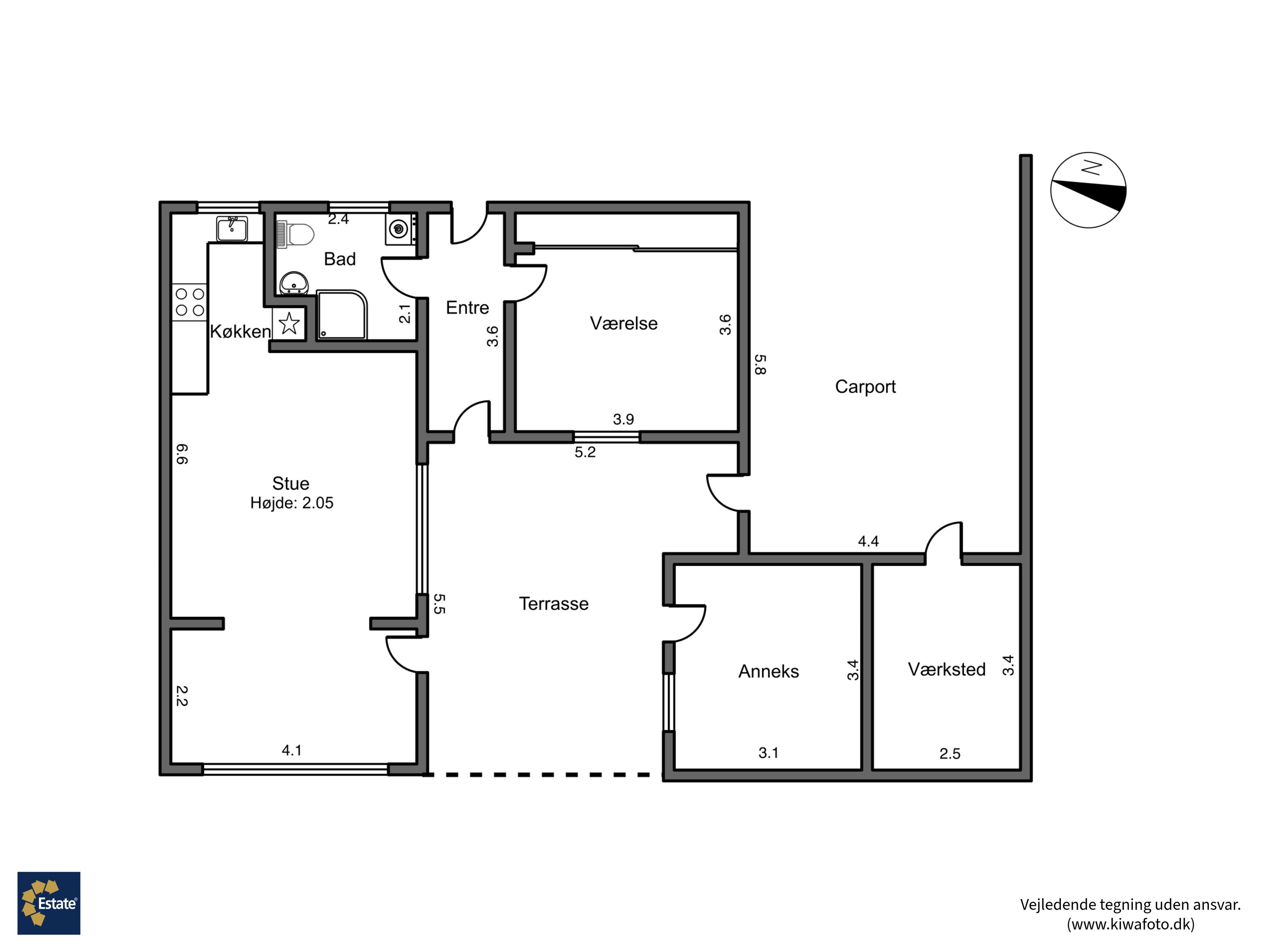 Plantegninger billede af Rosenvangen 7, Vesternæs, 4900 Nakskov