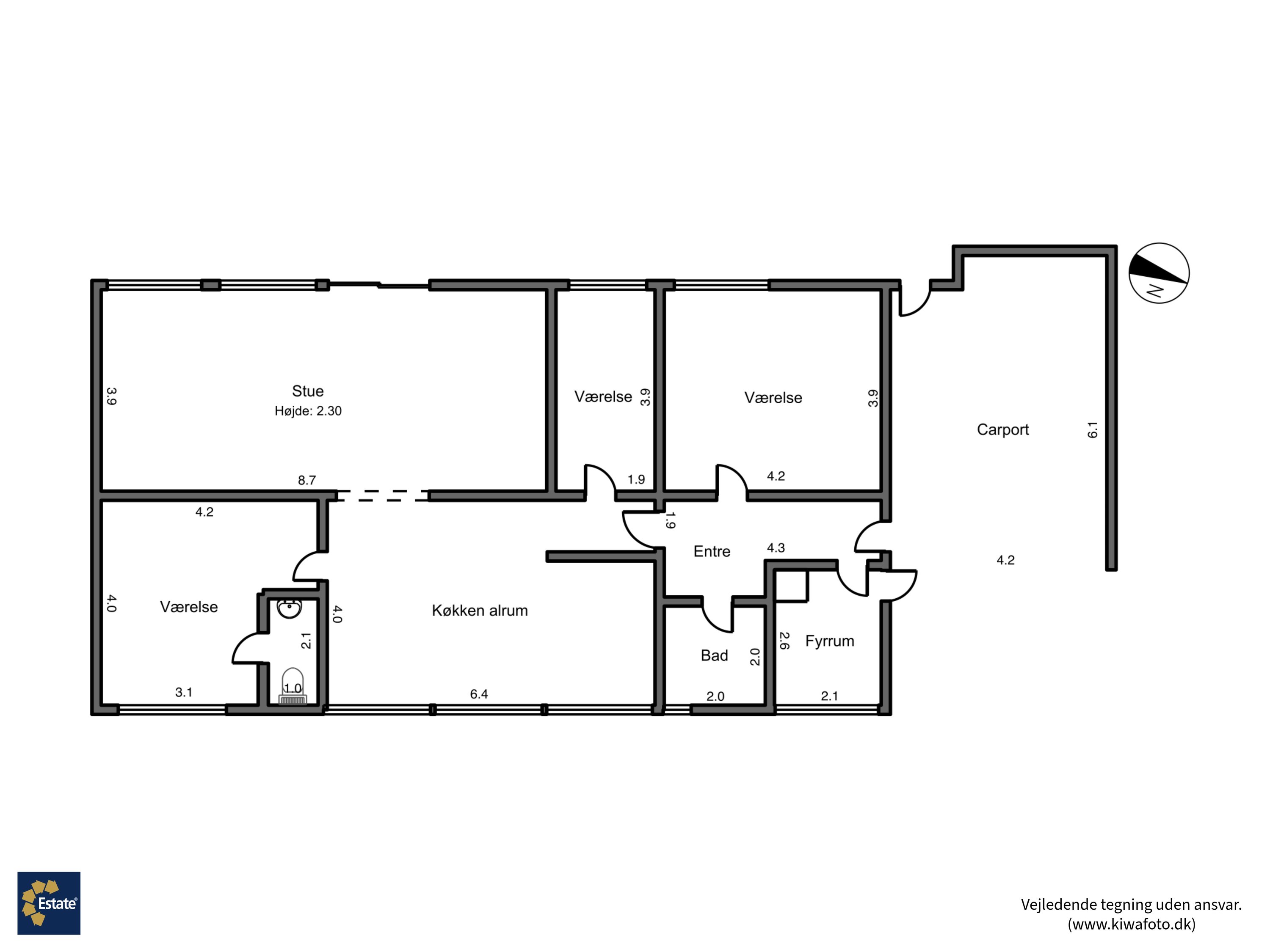 Plantegninger billede af Nymarksvej 29, 4900 Nakskov