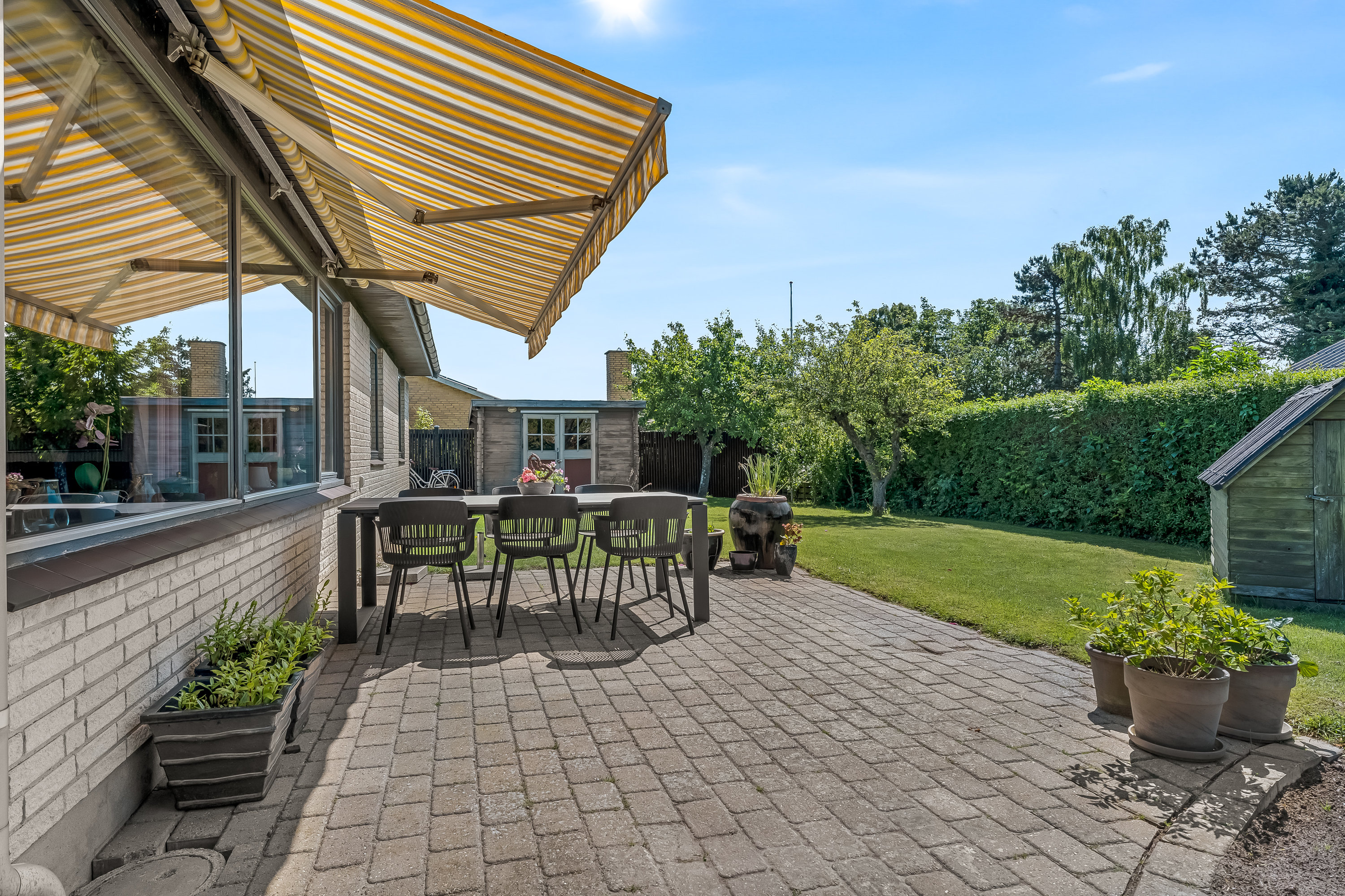 Fremhævet terrasse billede i fuldskærmstilstand. Billede af Nymarksvej 32, 4900 Nakskov