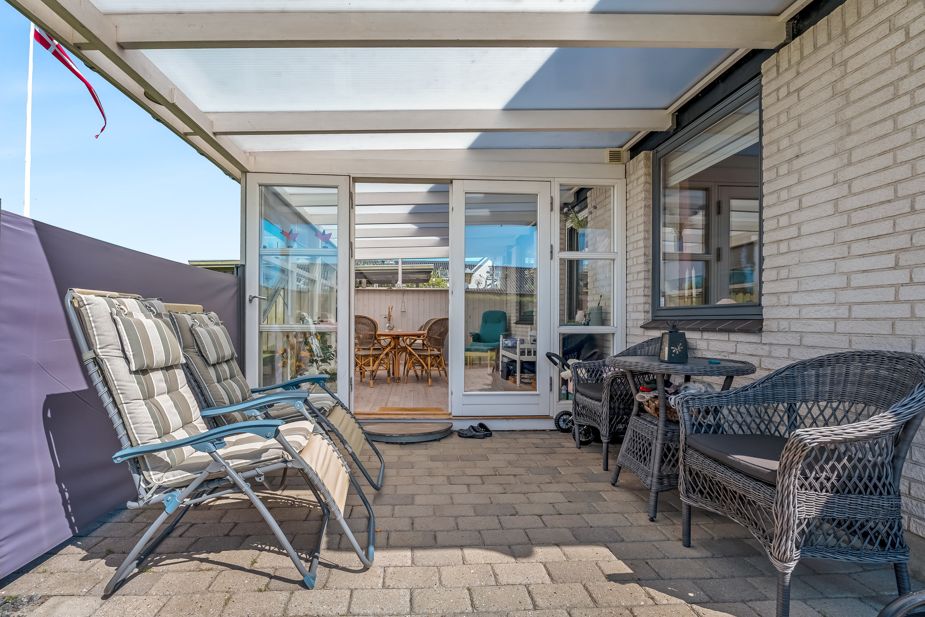 Fremhævet terrasse billede i fuldskærmstilstand. Billede af Nymarksvej 32, 4900 Nakskov