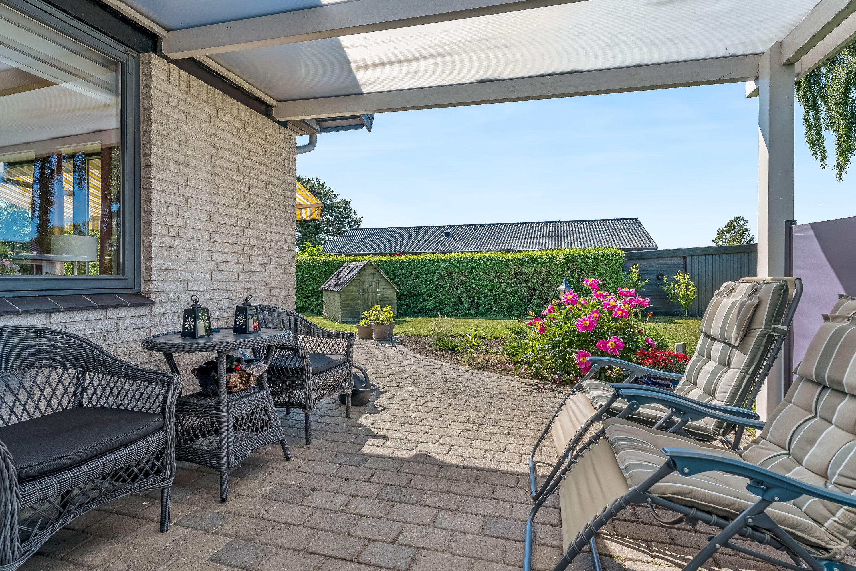 Fremhævet terrasse billede i fuldskærmstilstand. Billede af Nymarksvej 32, 4900 Nakskov