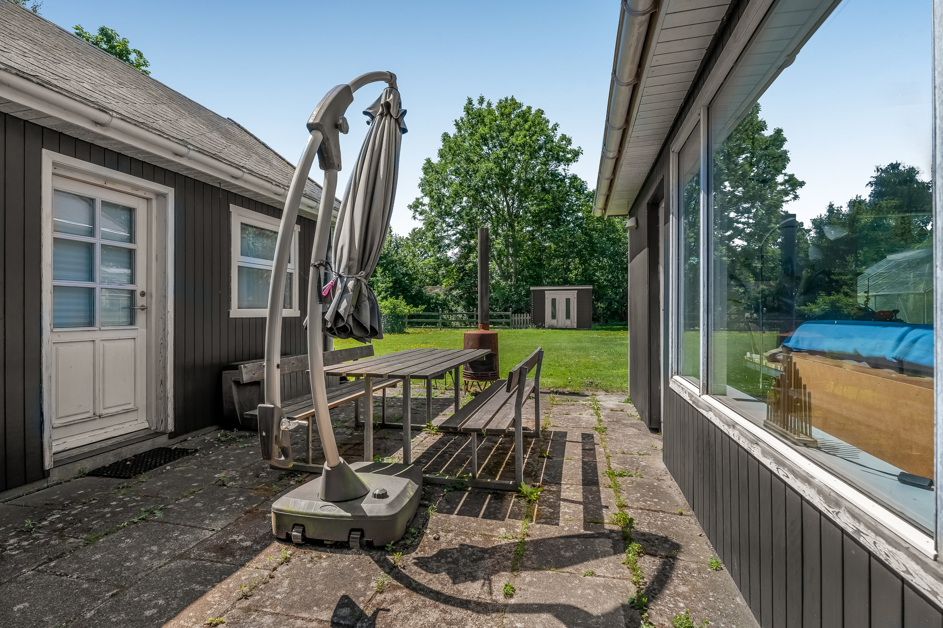 Fremhævet terrasse billede i fuldskærmstilstand. Billede af Rosenvangen 7, Vesternæs, 4900 Nakskov