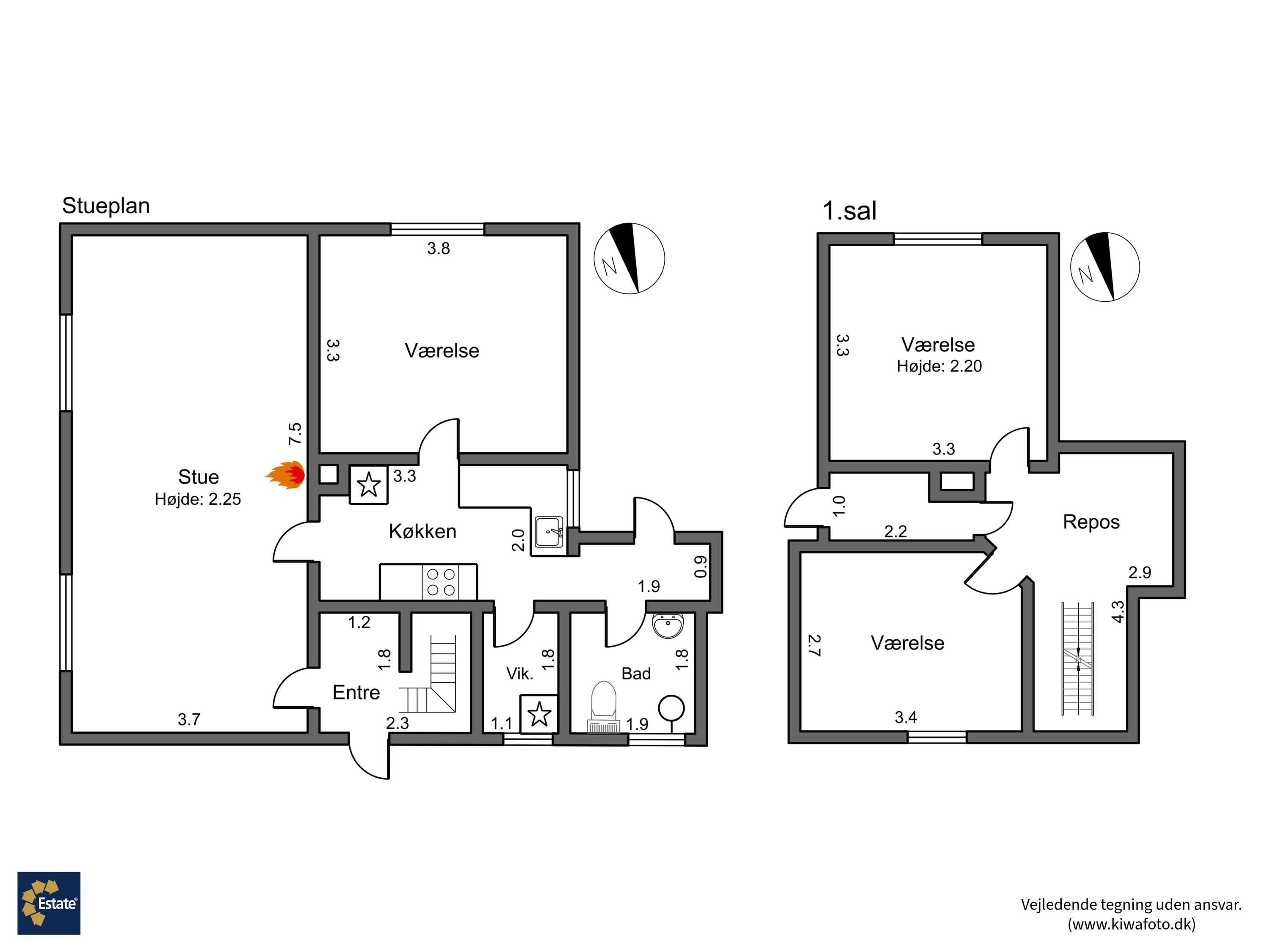 Plantegninger billede af Nakskovvej 182, V Karleby, 4900 Nakskov