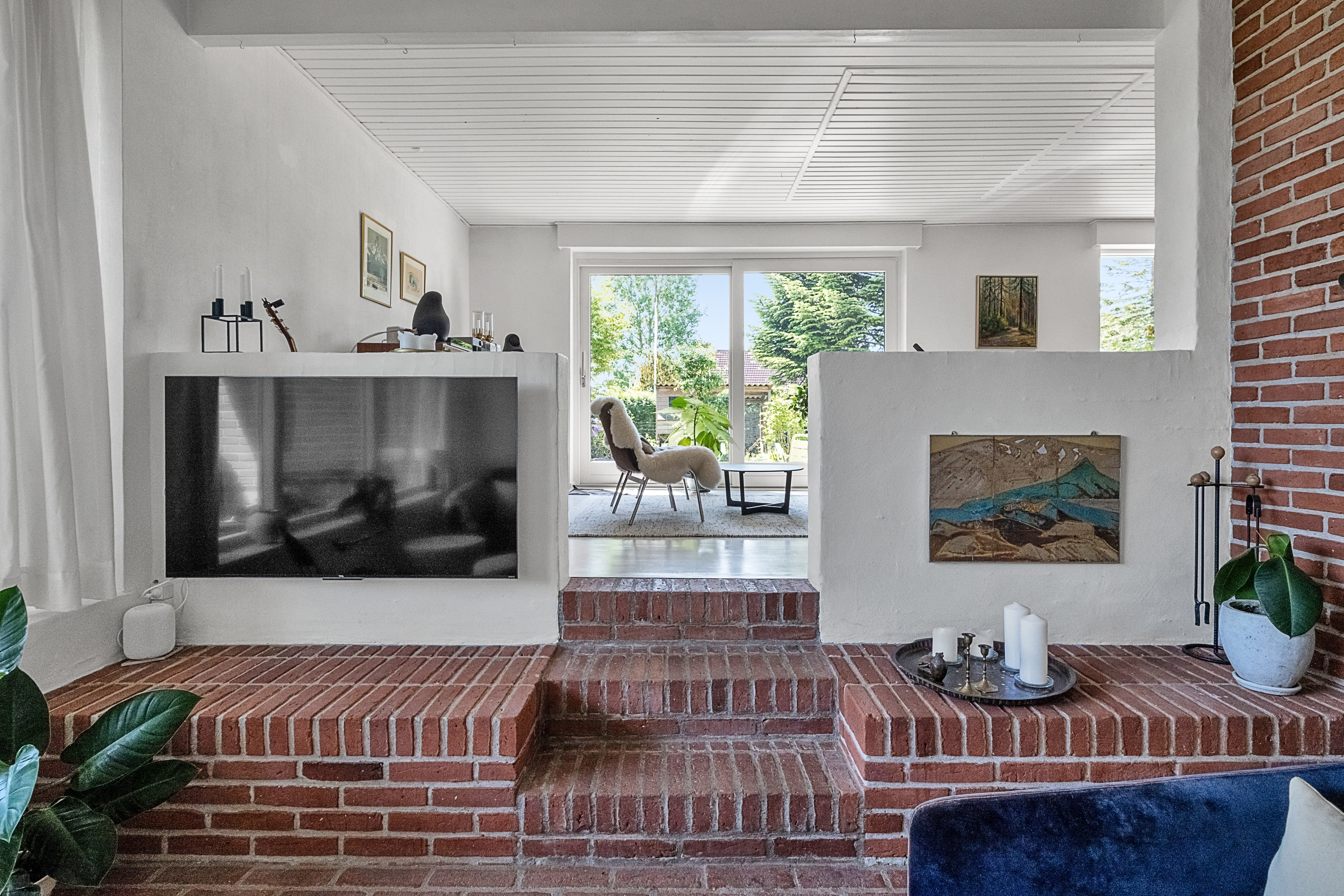 Fremhævet stue billede i fuldskærmstilstand. Billede af Rønnehaven 30, 8520 Lystrup