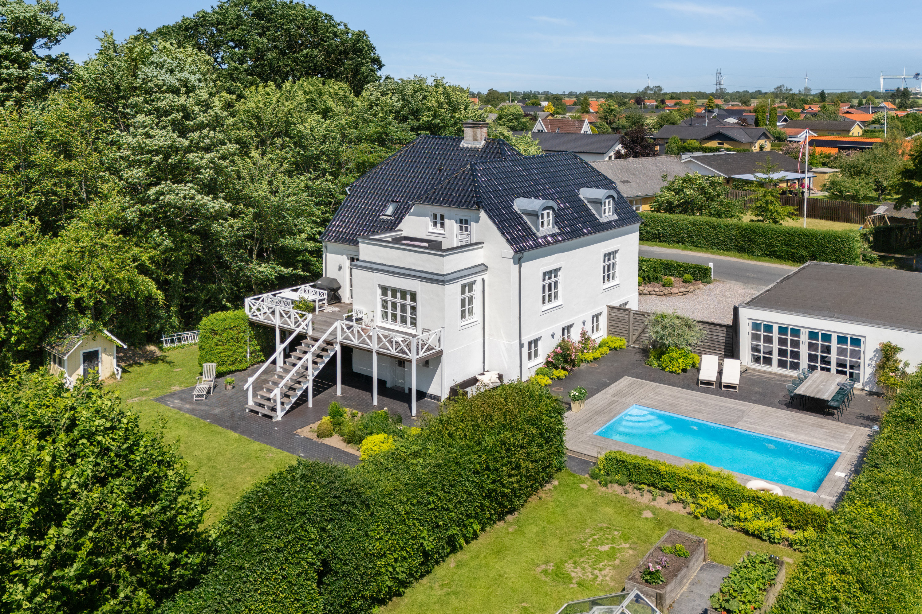 Fremhævet luftfoto billede i fuldskærmstilstand. Billede af Agedrupvej 9, Agedrup, 5320 Agedrup