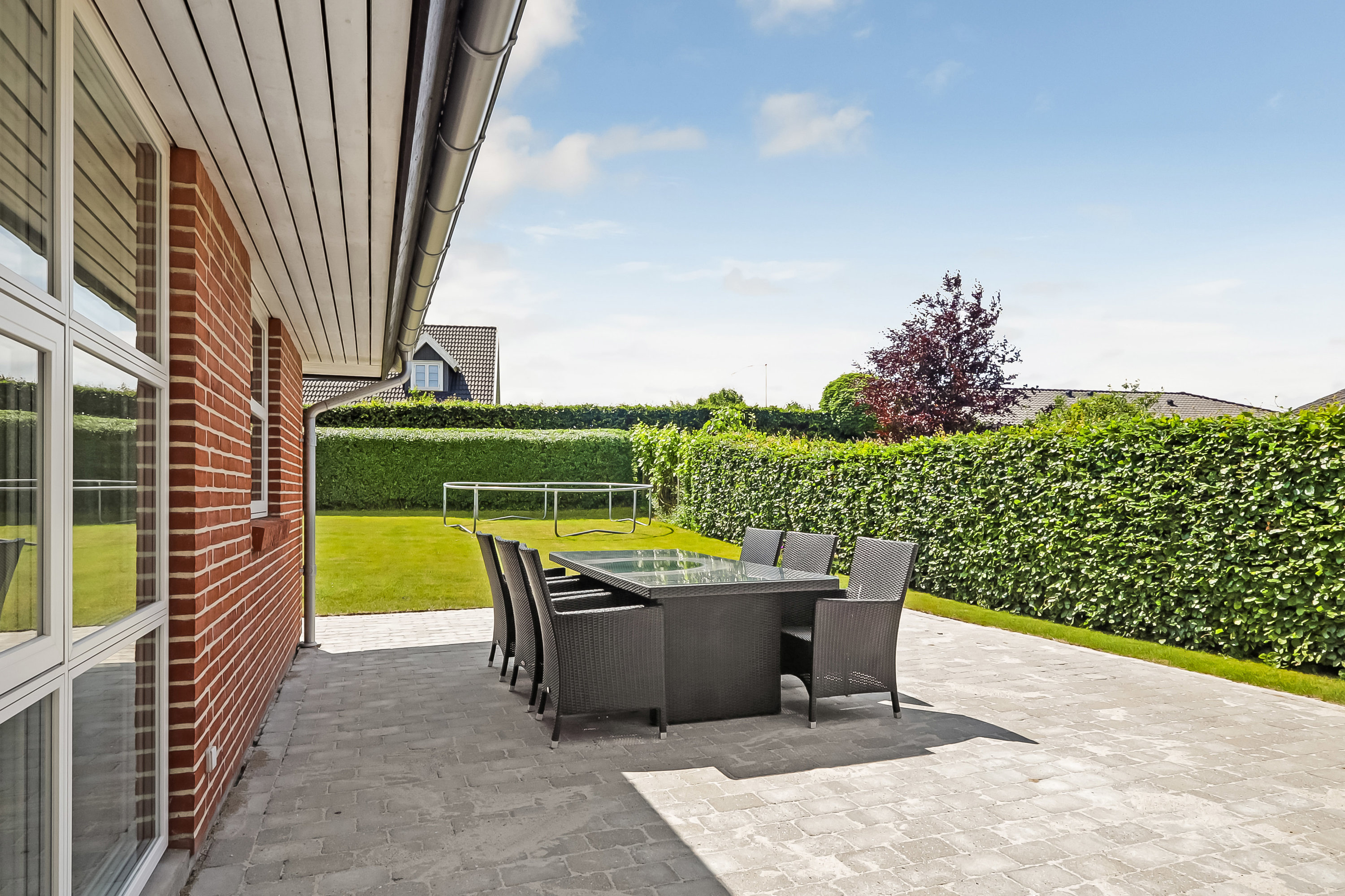 Fremhævet terrasse billede i fuldskærmstilstand. Billede af Sømarken 151, Ollerup, 5762 Vester Skerninge