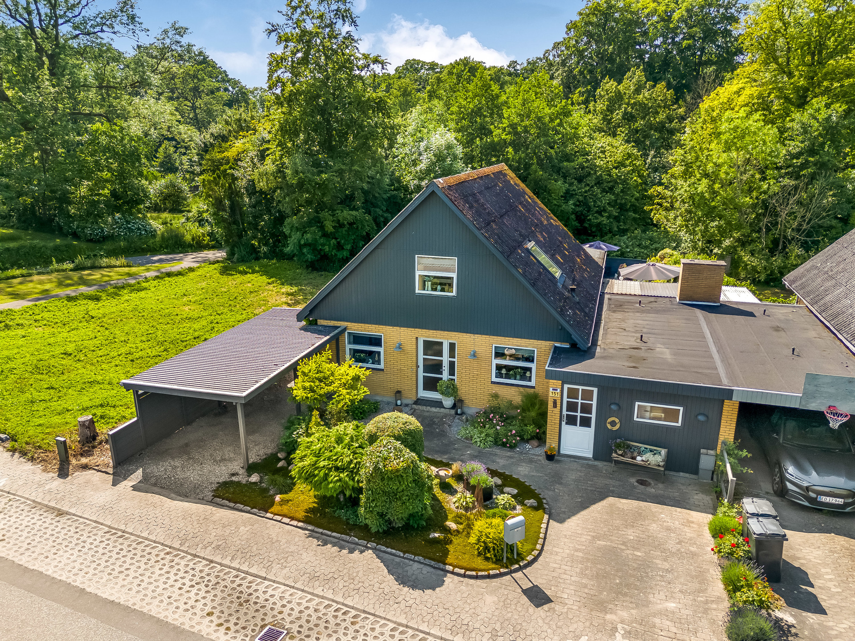 Villa: Facade på Løjtoftevej 151, 4900 Nakskov