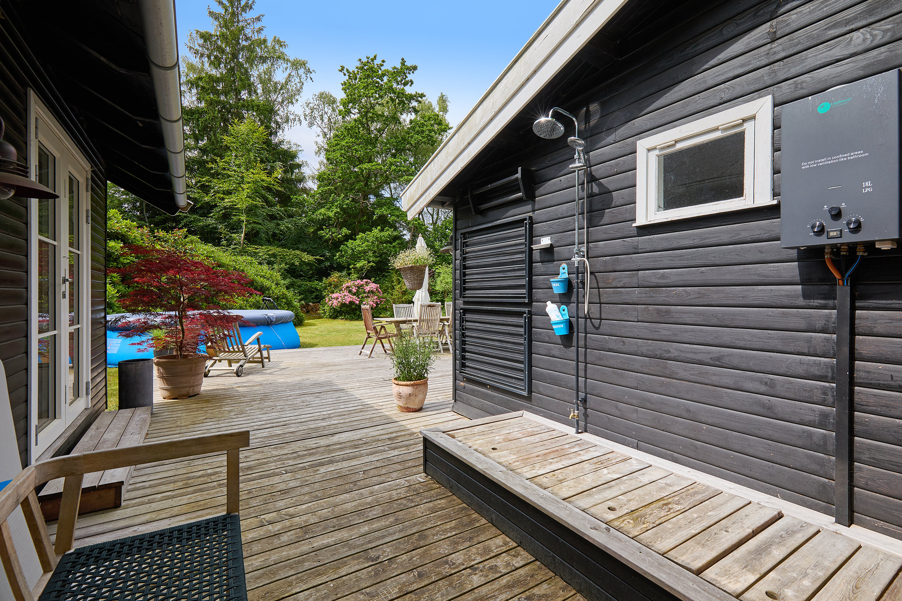 Fremhævet terrasse billede i fuldskærmstilstand. Billede af Tvede Linds Vej 7, Tibirke Sand, 3300 Frederiksværk