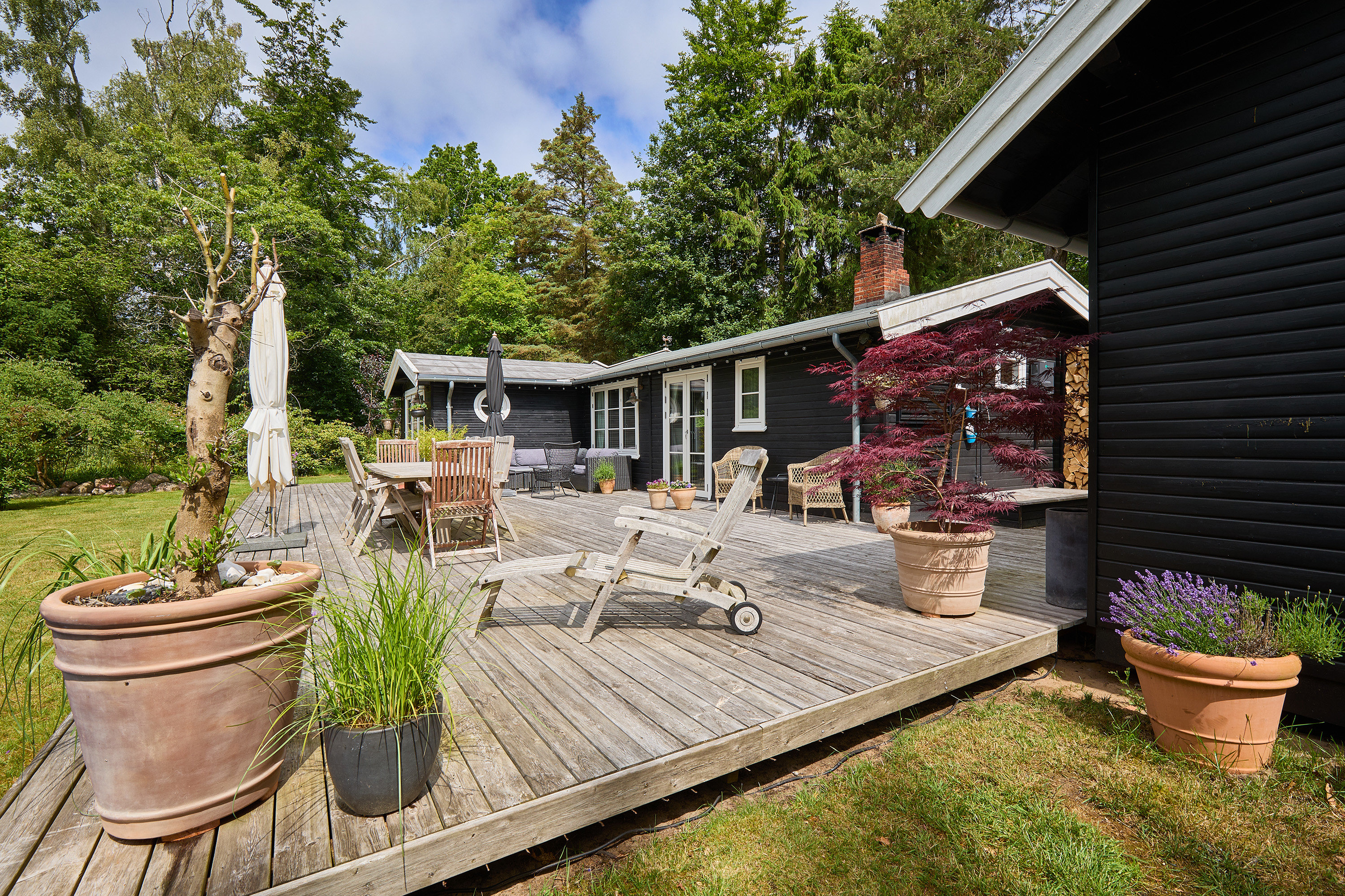 Fremhævet terrasse billede i fuldskærmstilstand. Billede af Tvede Linds Vej 7, Tibirke Sand, 3300 Frederiksværk