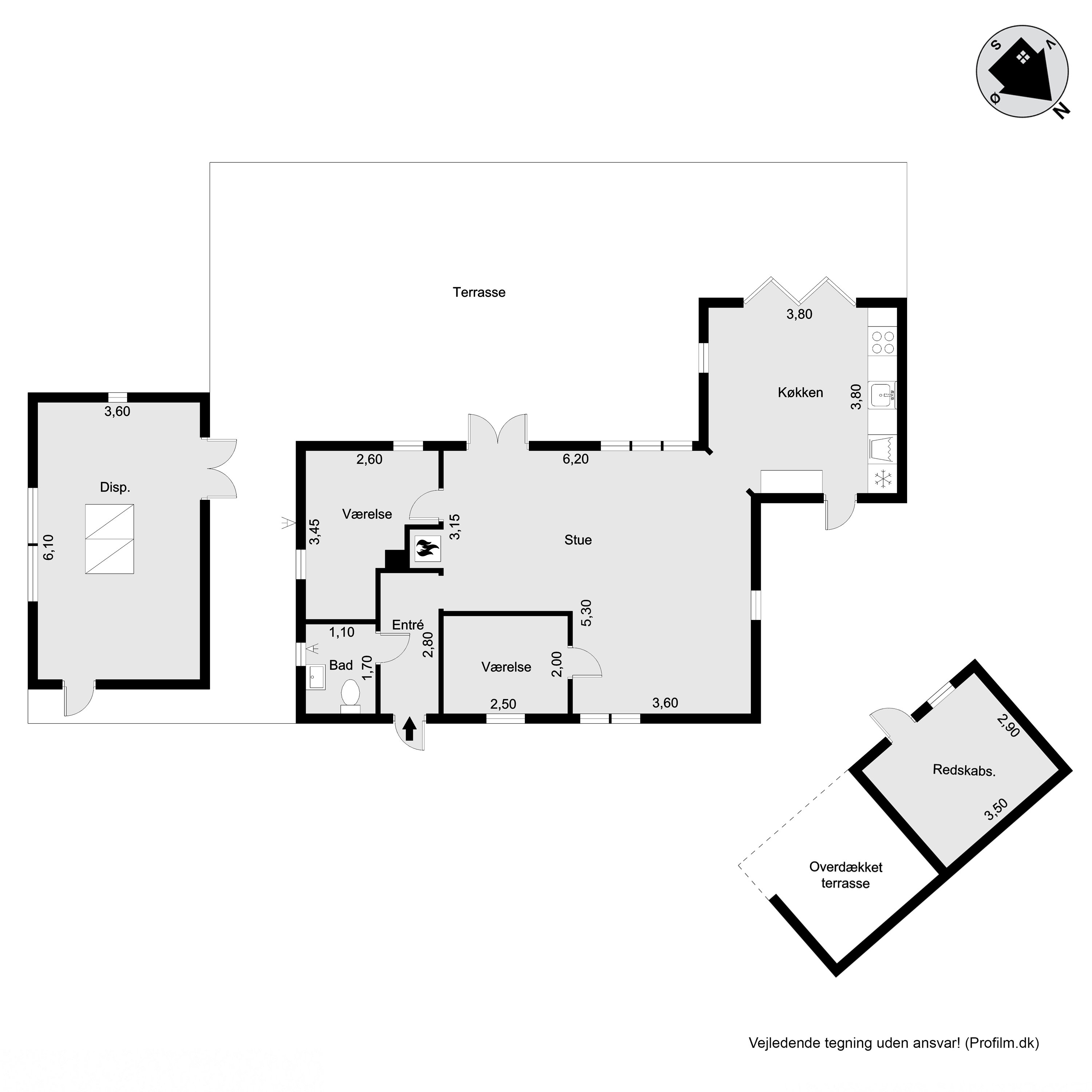 Plantegninger billede af Tvede Linds Vej 7, Tibirke Sand, 3300 Frederiksværk
