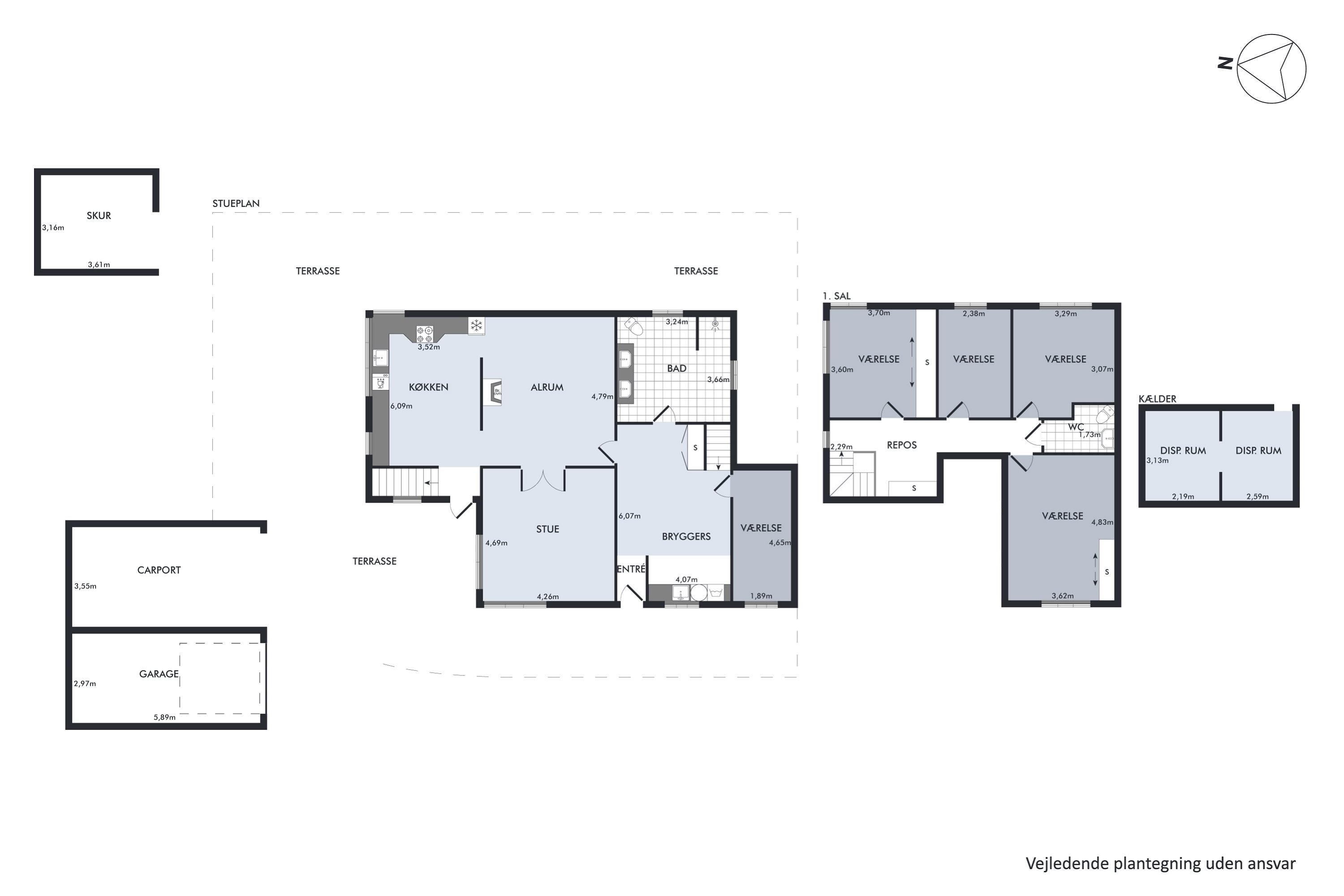 Plantegninger billede af Viborgvej 28, Hammershøj, 8830 Tjele