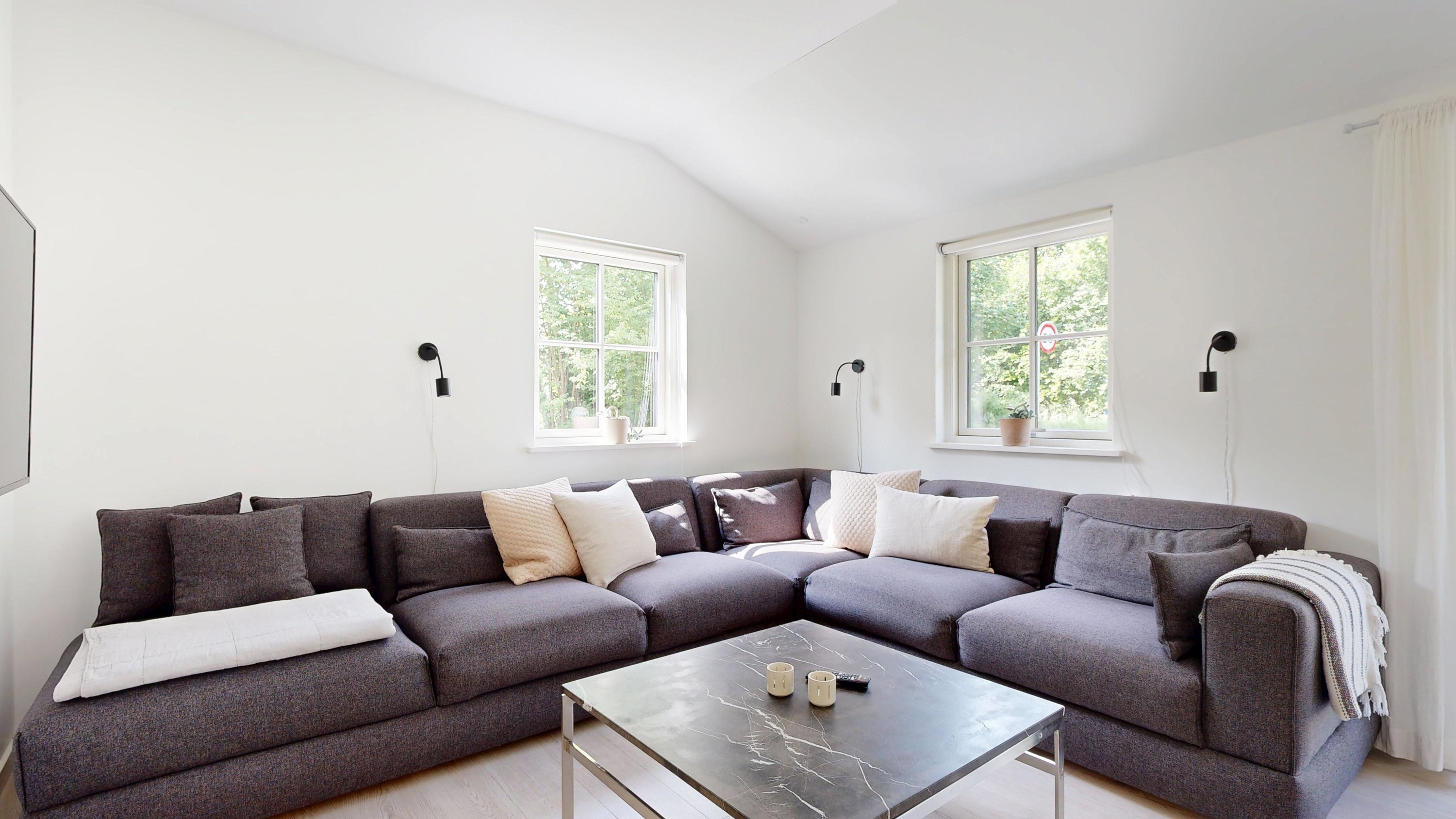 Fremhævet stue billede i fuldskærmstilstand. Billede af Vædebrovej 16, 8660 Skanderborg