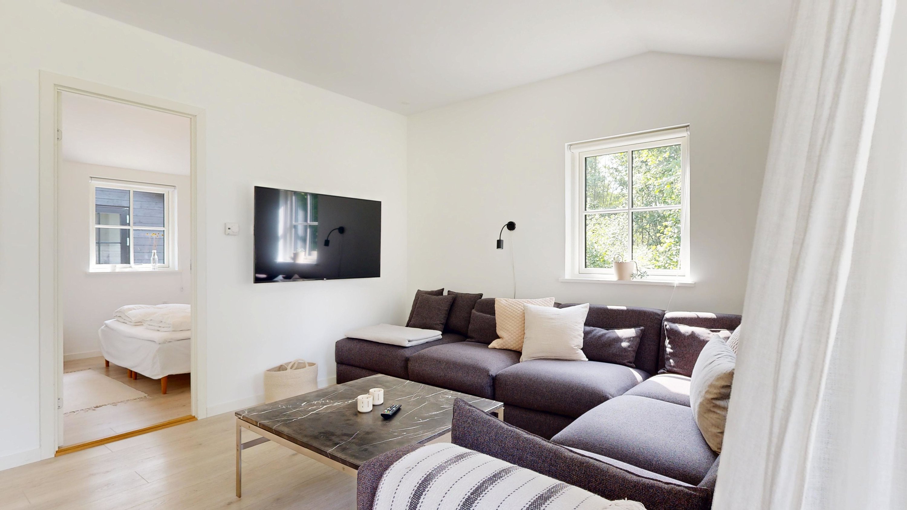 Fremhævet stue billede i fuldskærmstilstand. Billede af Vædebrovej 16, 8660 Skanderborg