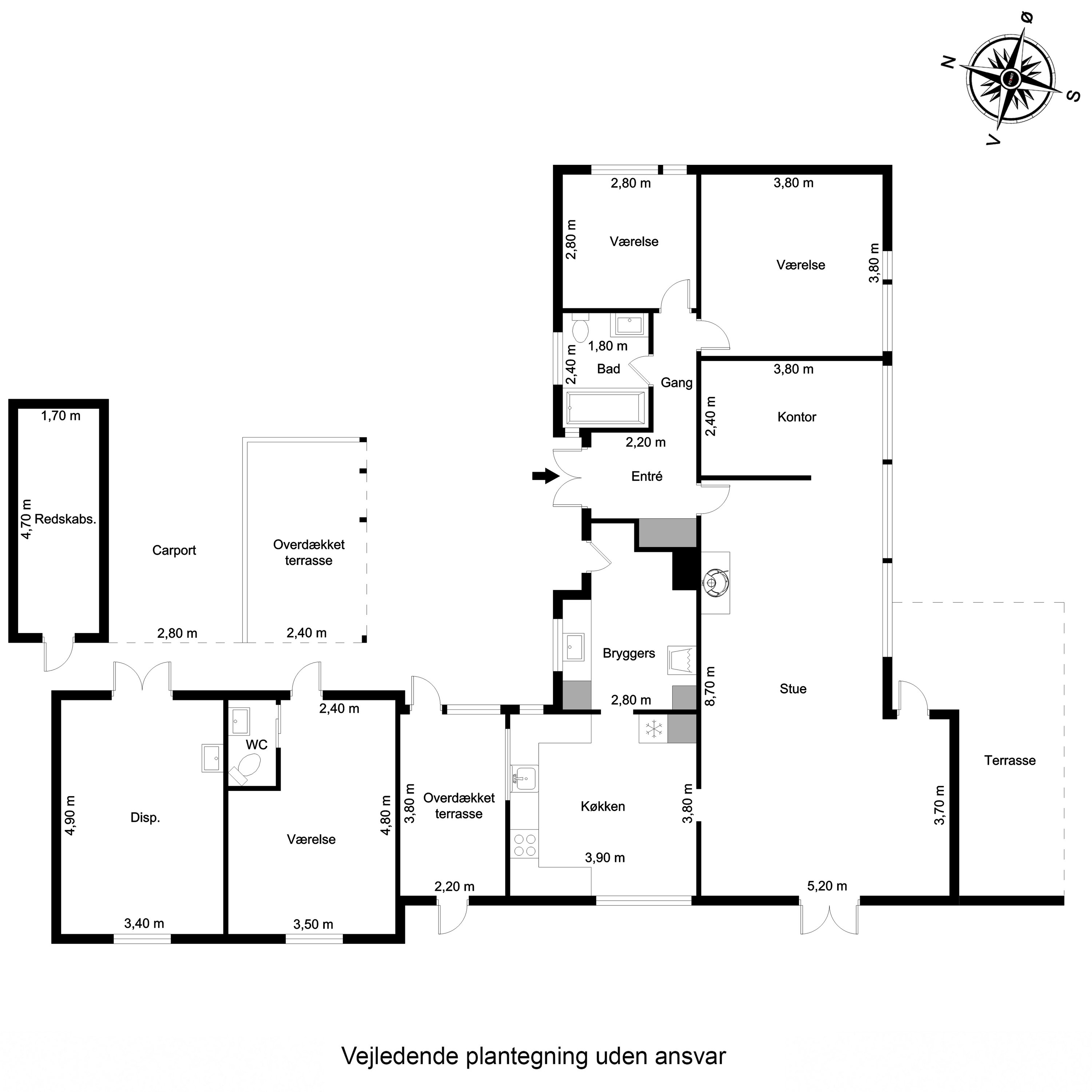 Plantegninger billede af Vievej 5, Tåsinge, 5700 Svendborg