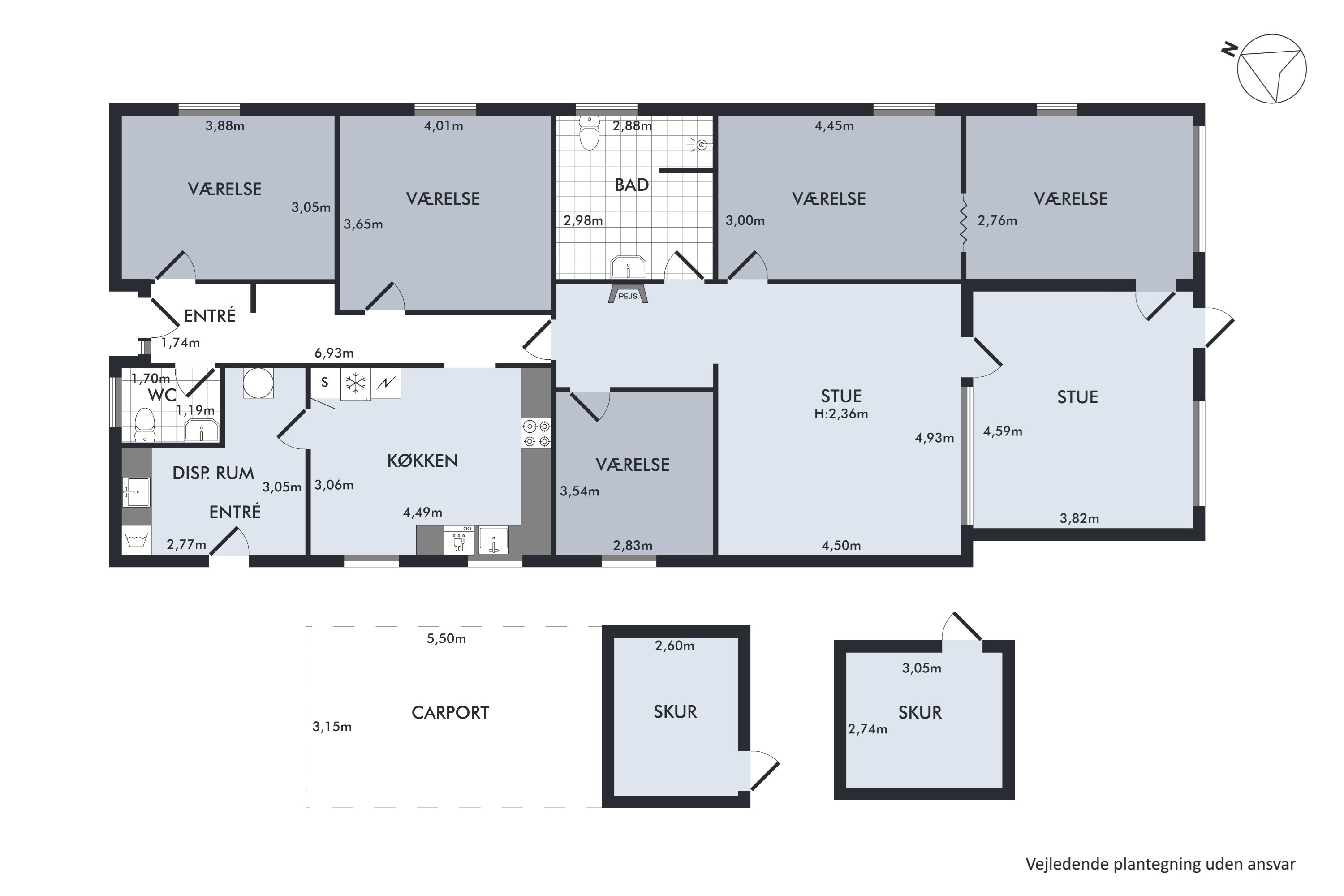 Plantegninger billede af Alkmaar Alle 9, 2791 Dragør