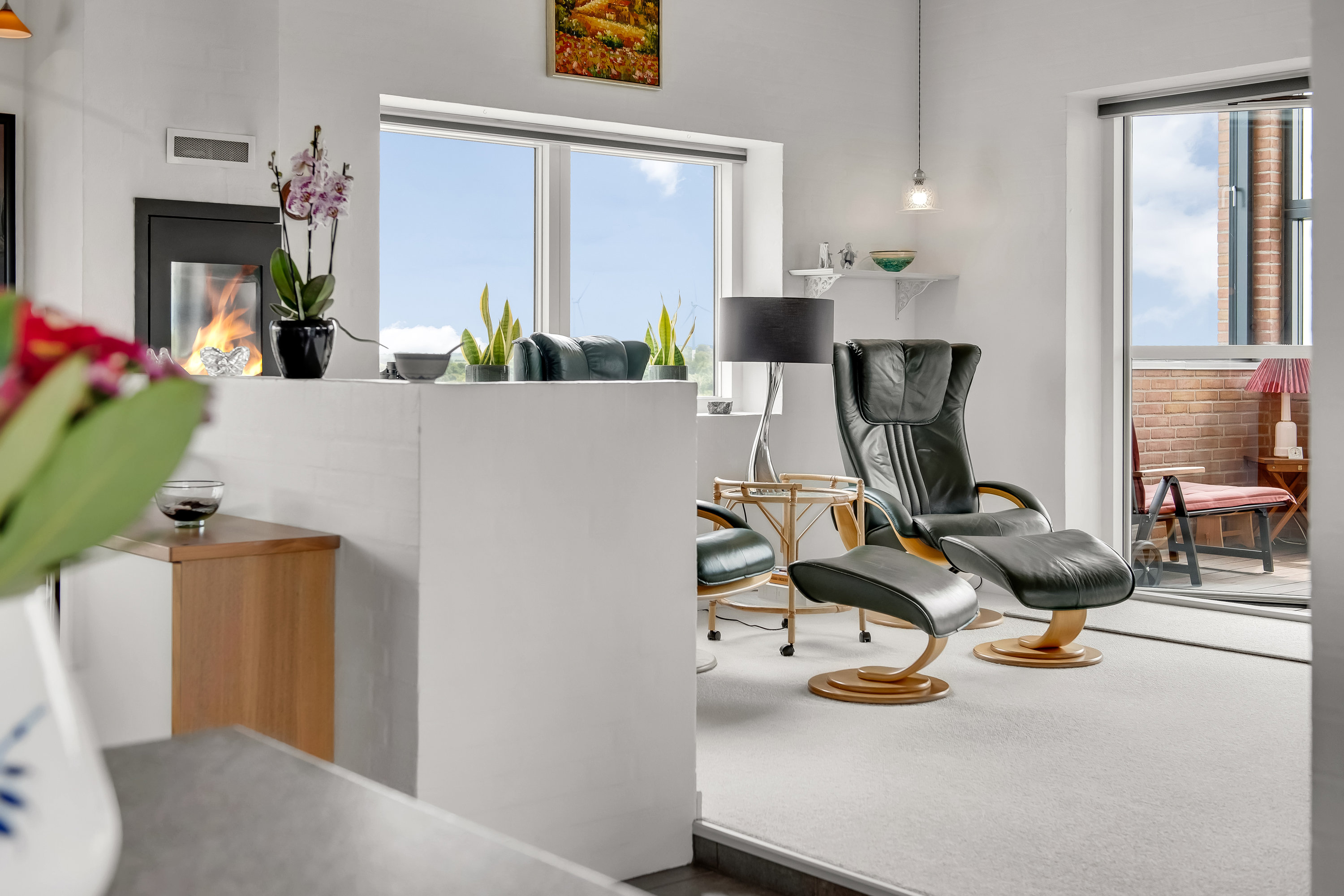 Fremhævet stue billede i fuldskærmstilstand. Billede af Kjelding Høj 34, 7600 Struer