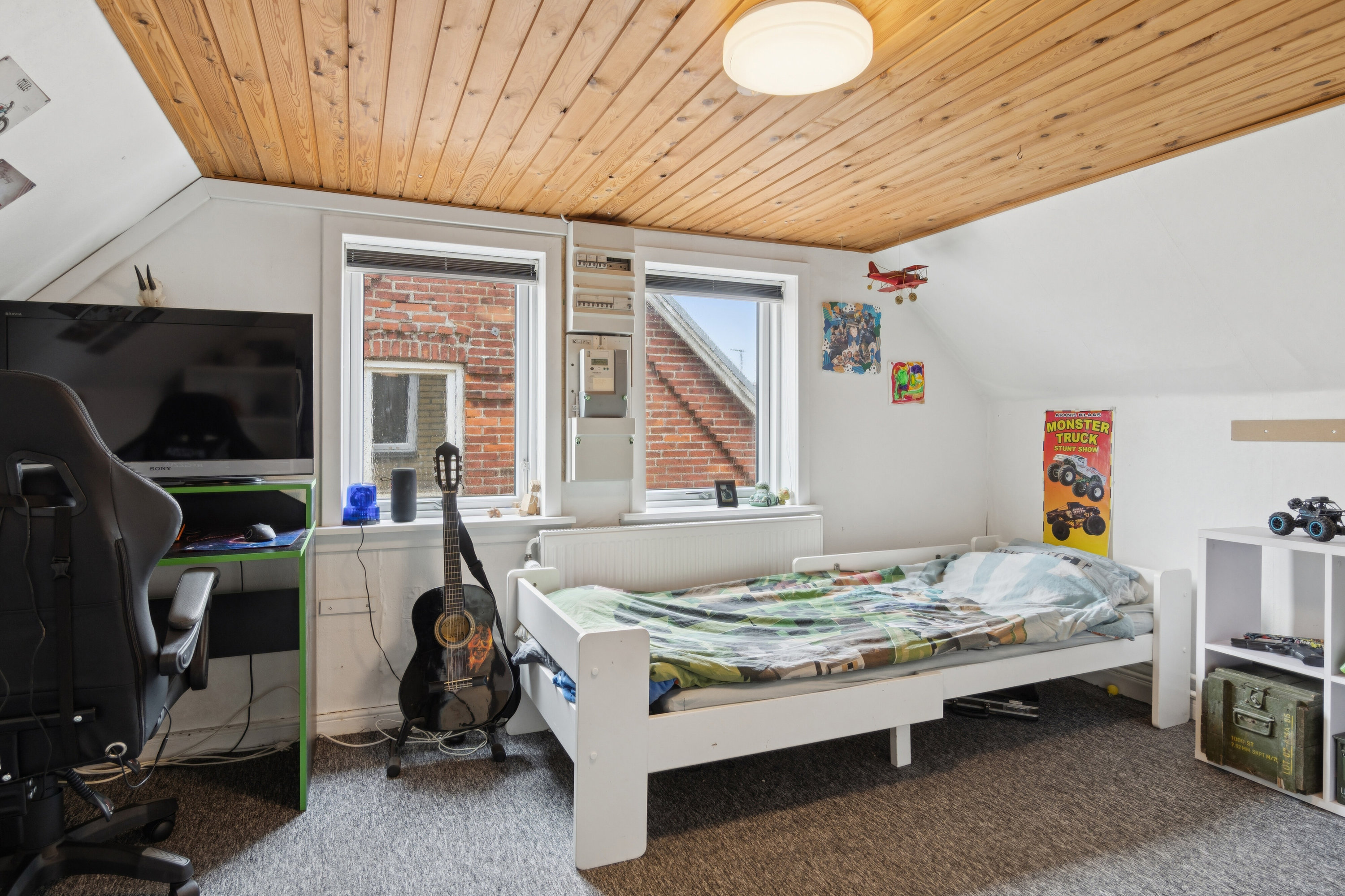 Fremhævet soveværelse billede i fuldskærmstilstand. Billede af Hovedgaden 57, 7752 Snedsted