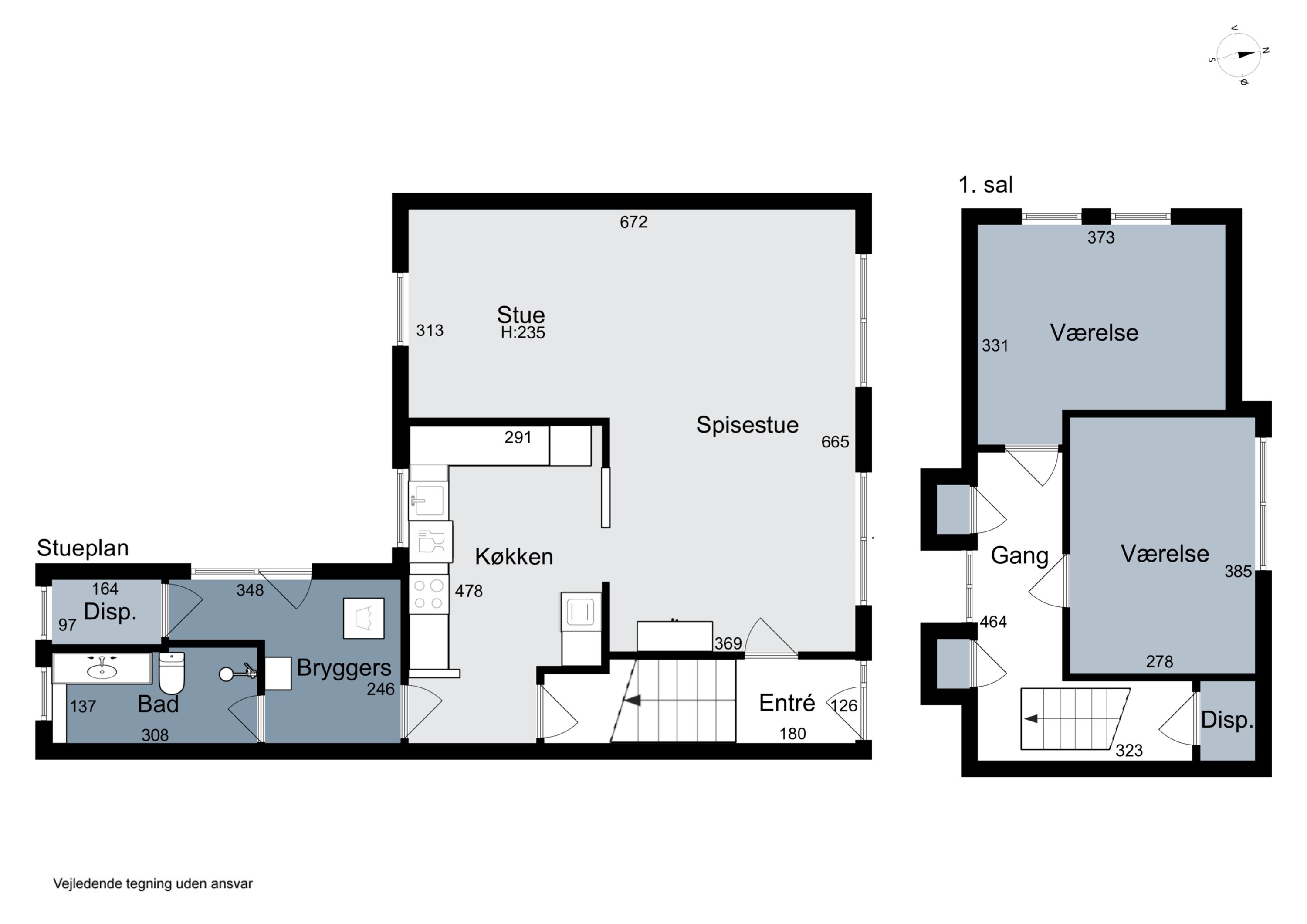 Plantegninger billede af Hovedgaden 57, 7752 Snedsted