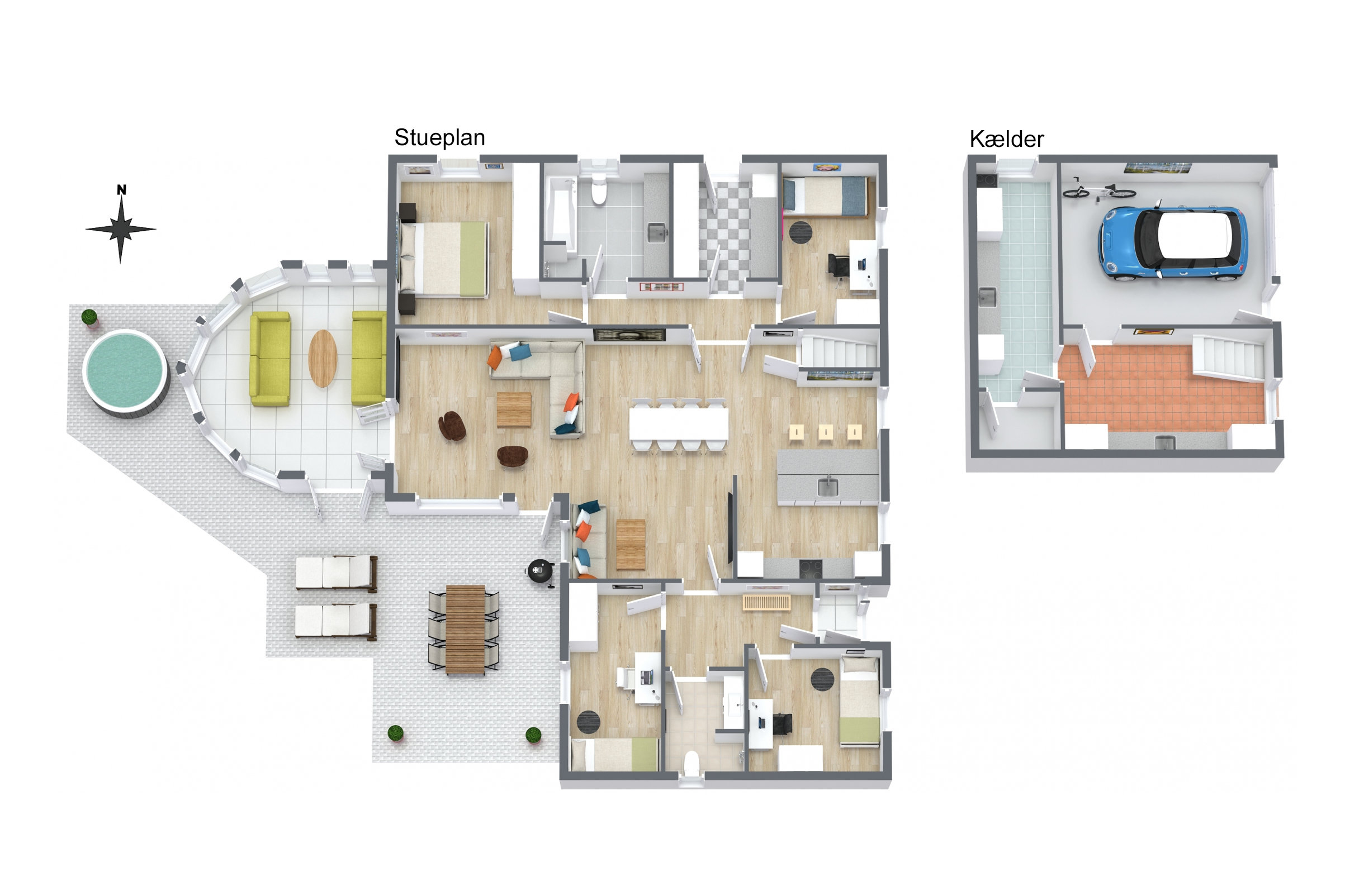 Plantegninger billede af Blomstervænget 11, 9750 Østervrå