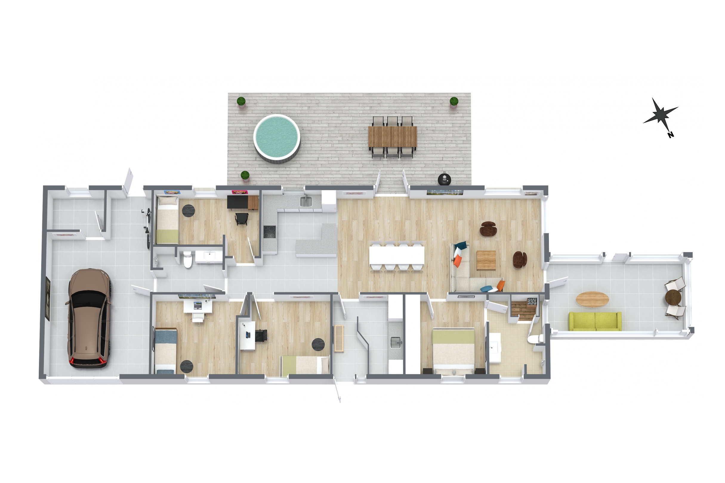 Plantegninger billede af Rundmarken 9, 9800 Hjørring