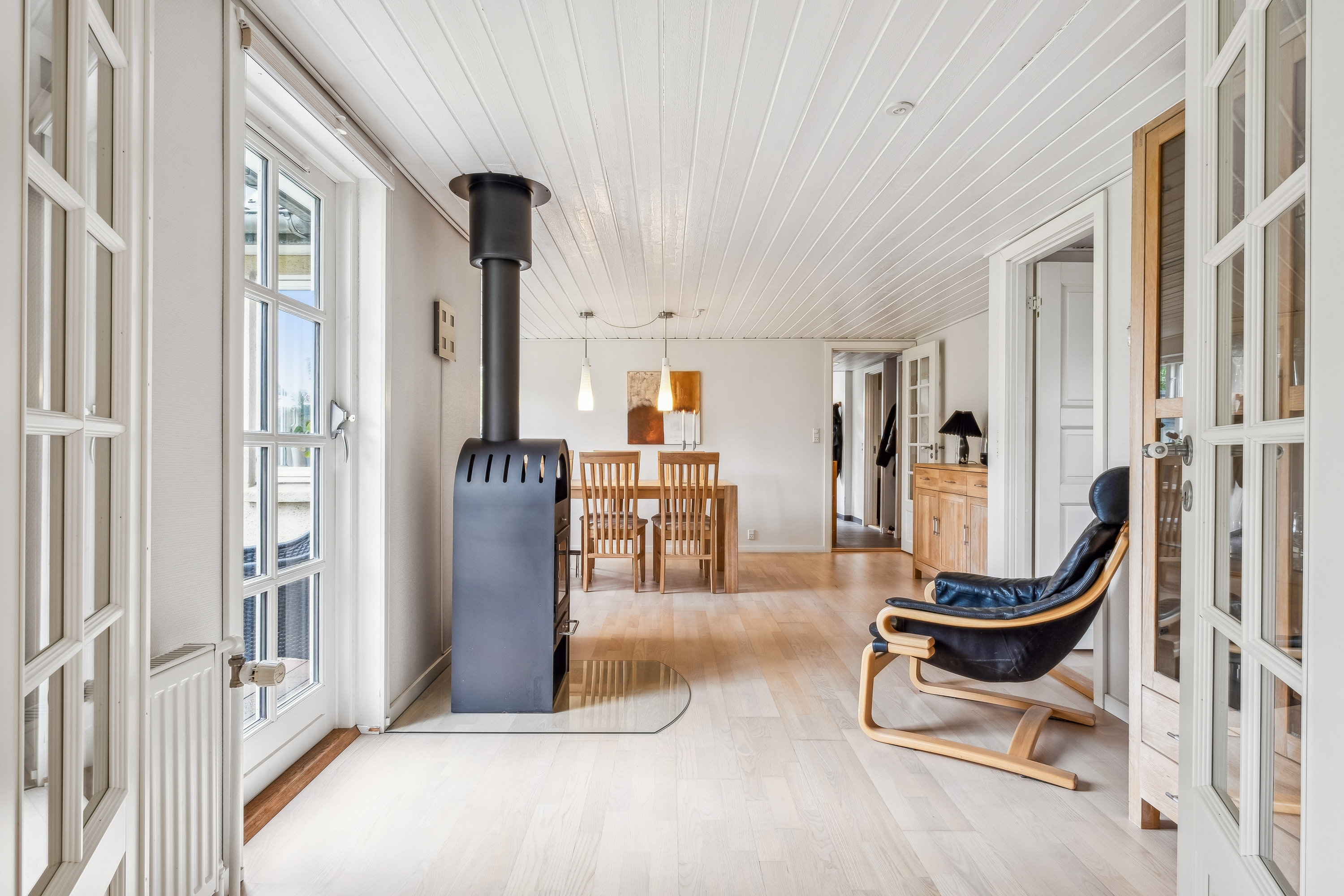 Fremhævet spisestue billede i fuldskærmstilstand. Billede af Finsensvej 7, Bækkelund, 8700 Horsens