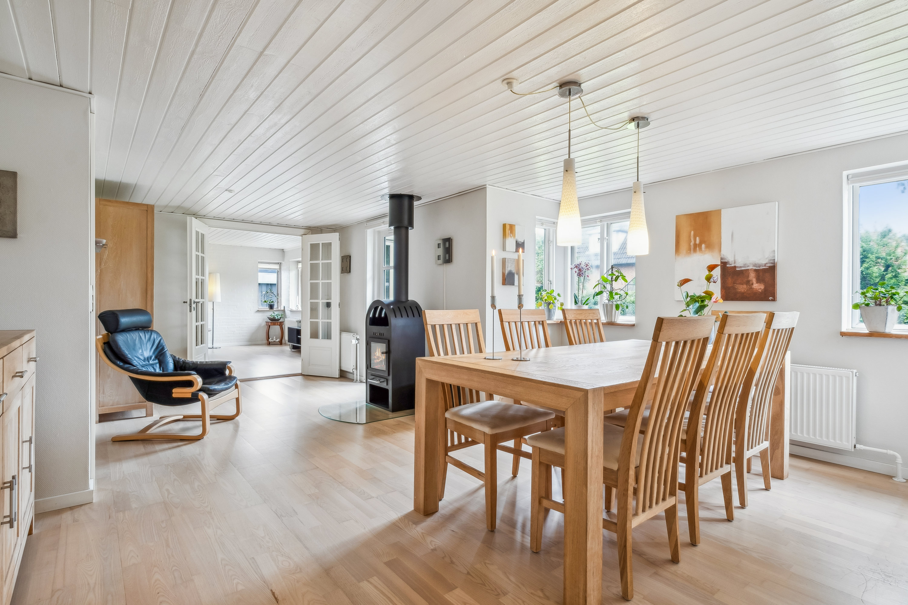 Fremhævet spisestue billede i fuldskærmstilstand. Billede af Finsensvej 7, Bækkelund, 8700 Horsens