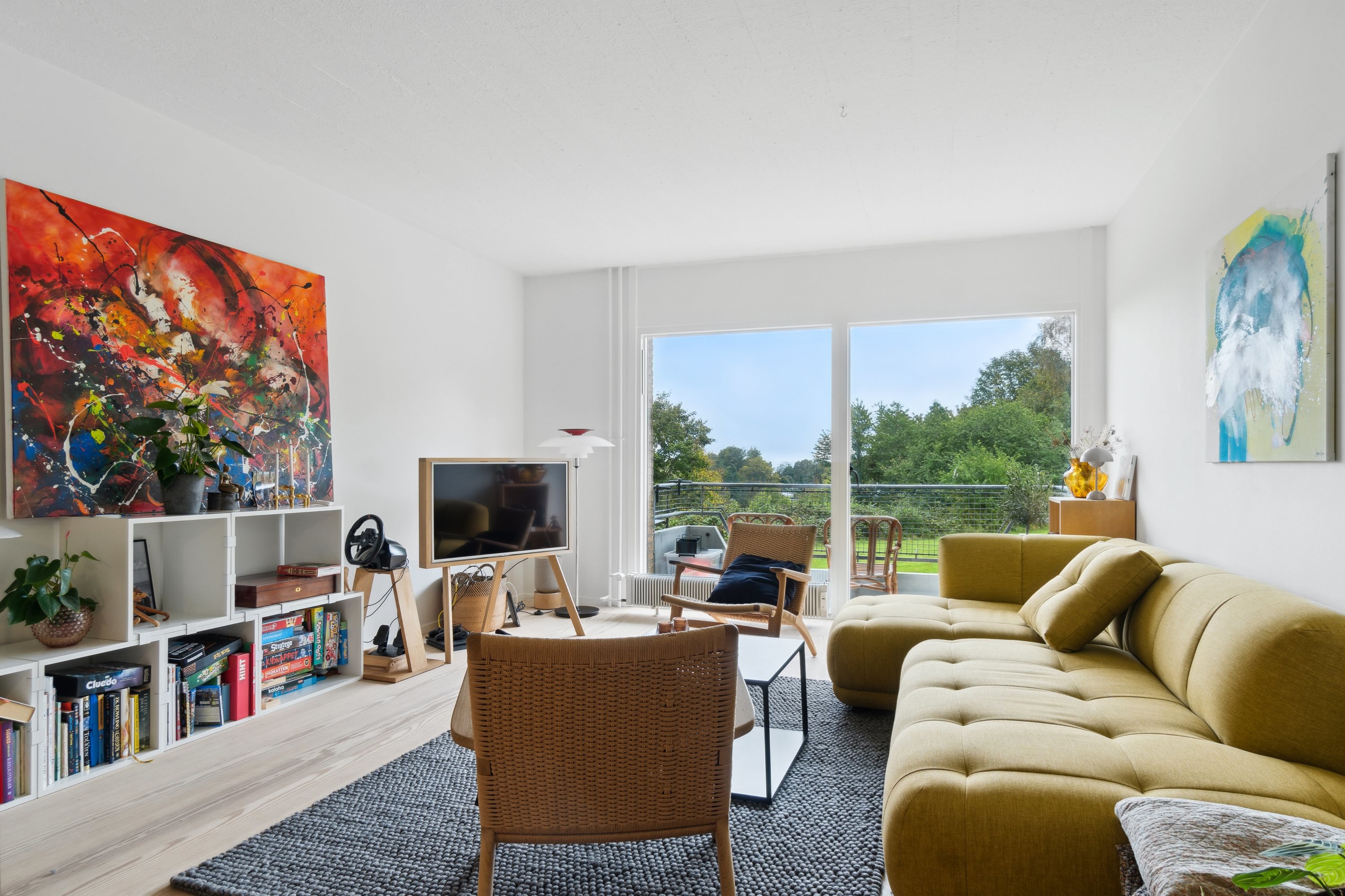 Miniaturebillede 1: stue. Billede af Emiliehøj 17, st.. tv., 8270 Højbjerg