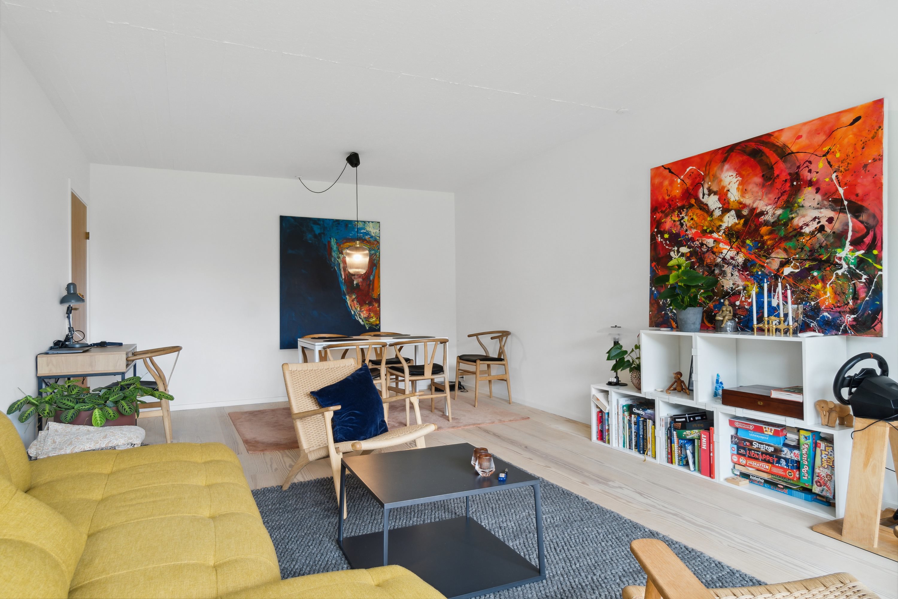 Miniaturebillede 2: stue. Billede af Emiliehøj 17, st.. tv., 8270 Højbjerg