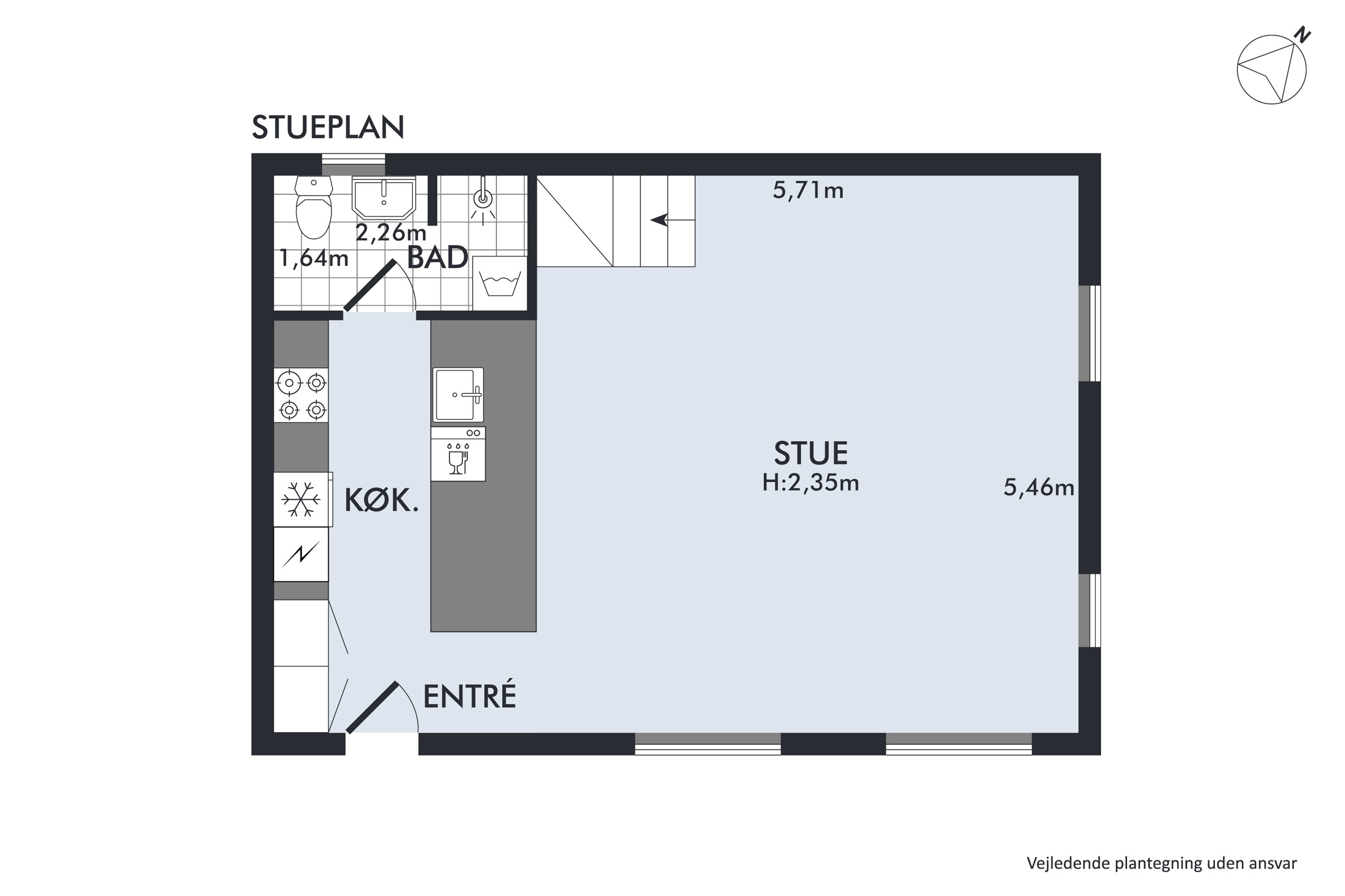 Plantegninger billede af Søndergade 9D, 2791 Dragør