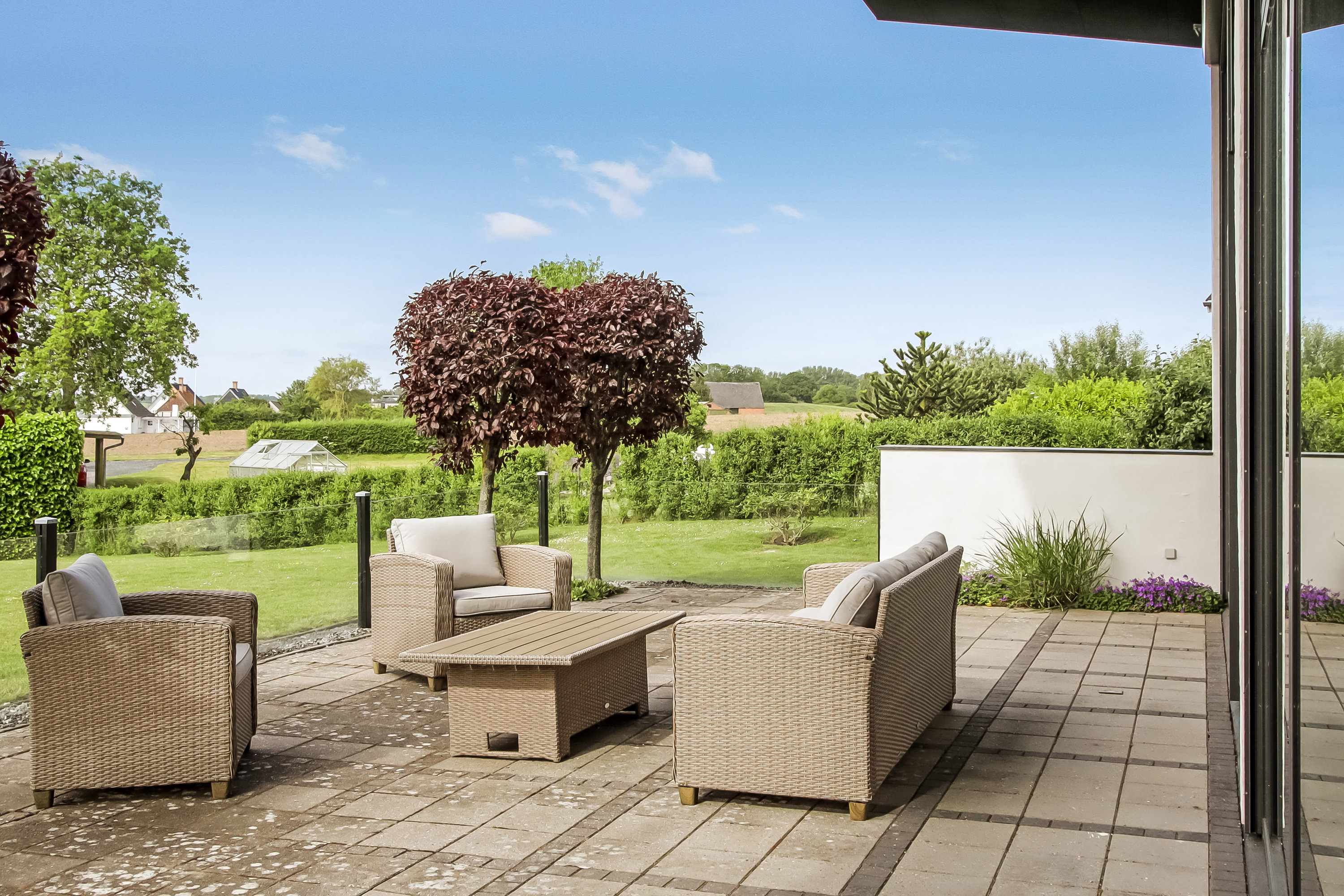 Fremhævet terrasse billede i fuldskærmstilstand. Billede af Skibsbakken 27, 5881 Skårup Fyn