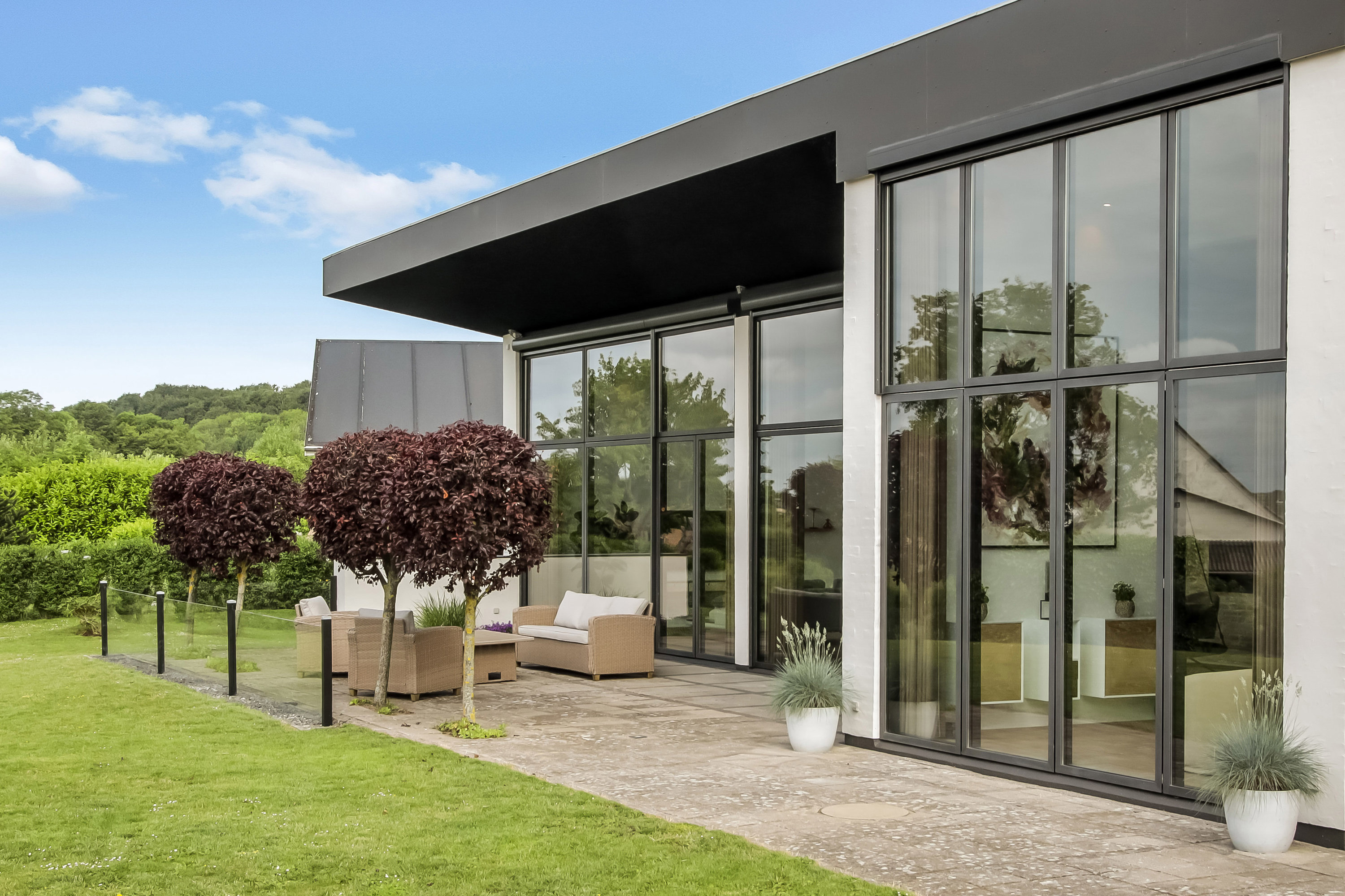 Fremhævet terrasse billede i fuldskærmstilstand. Billede af Skibsbakken 27, 5881 Skårup Fyn