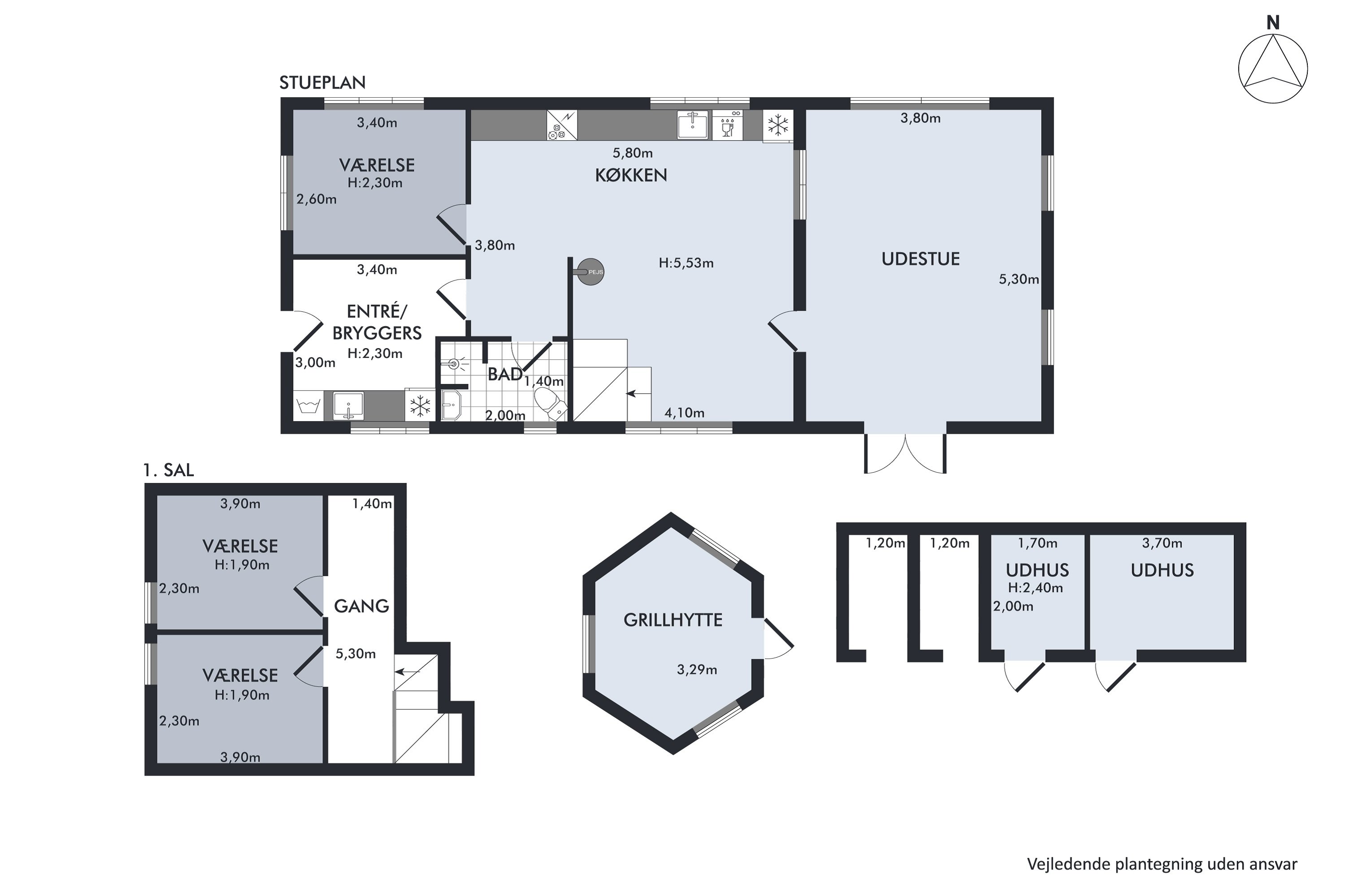 Plantegninger billede af Vibestien 11, Byrum, 9940 Læsø