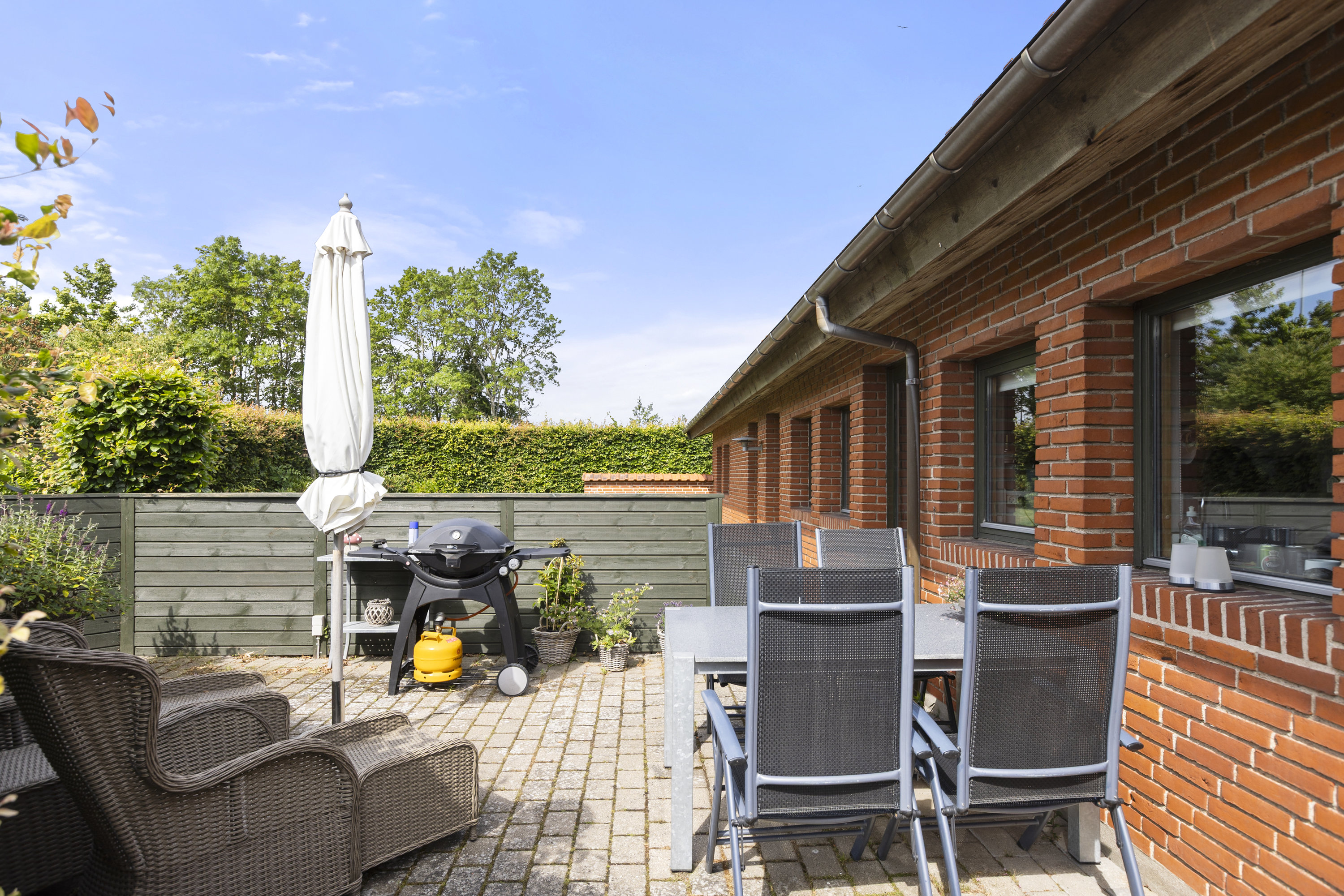 Fremhævet terrasse billede i fuldskærmstilstand. Billede af Hjorthøjvej 18, 4200 Slagelse