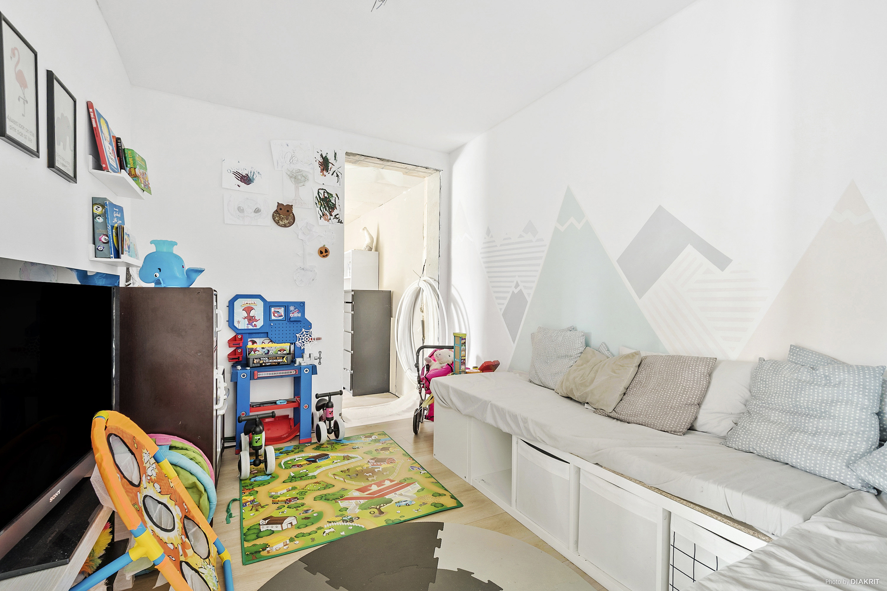 Fremhævet børneværelse billede i fuldskærmstilstand. Billede af Hasselvej 2, 4623 Lille Skensved