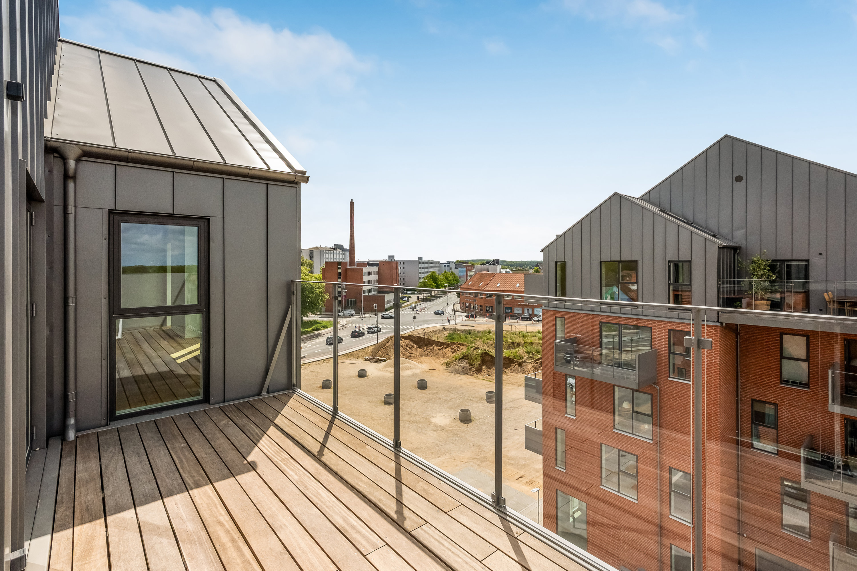 Fremhævet terrasse billede i fuldskærmstilstand. Billede af Stationsvej 9B, 4. 1., Lejlighed 32, 7500 Holstebro