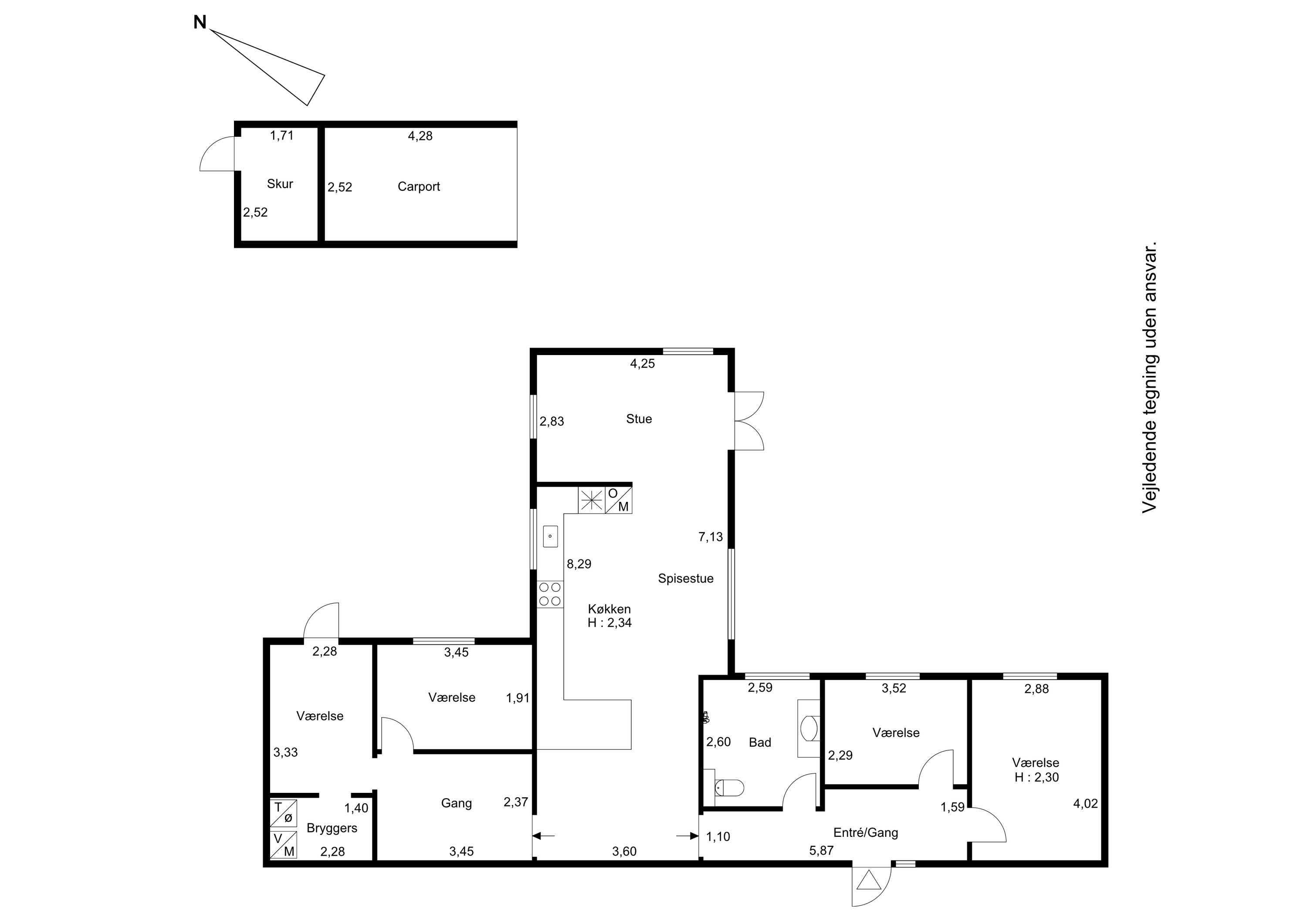 Plantegninger billede af Hasselvej 2, 4623 Lille Skensved