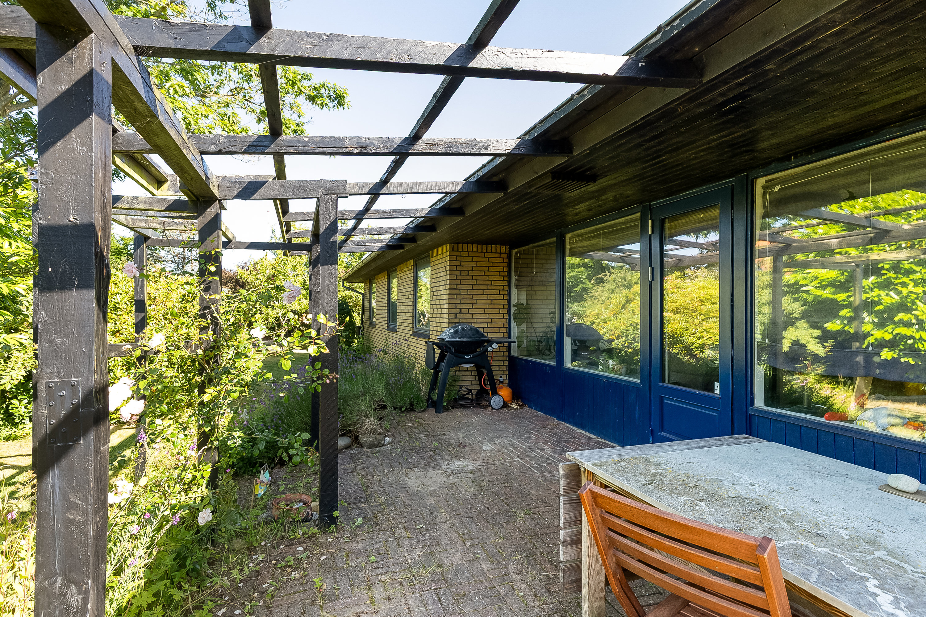 Fremhævet terrasse billede i fuldskærmstilstand. Billede af Vejrmosegårds Allé 56, Snoghøj, 7000 Fredericia