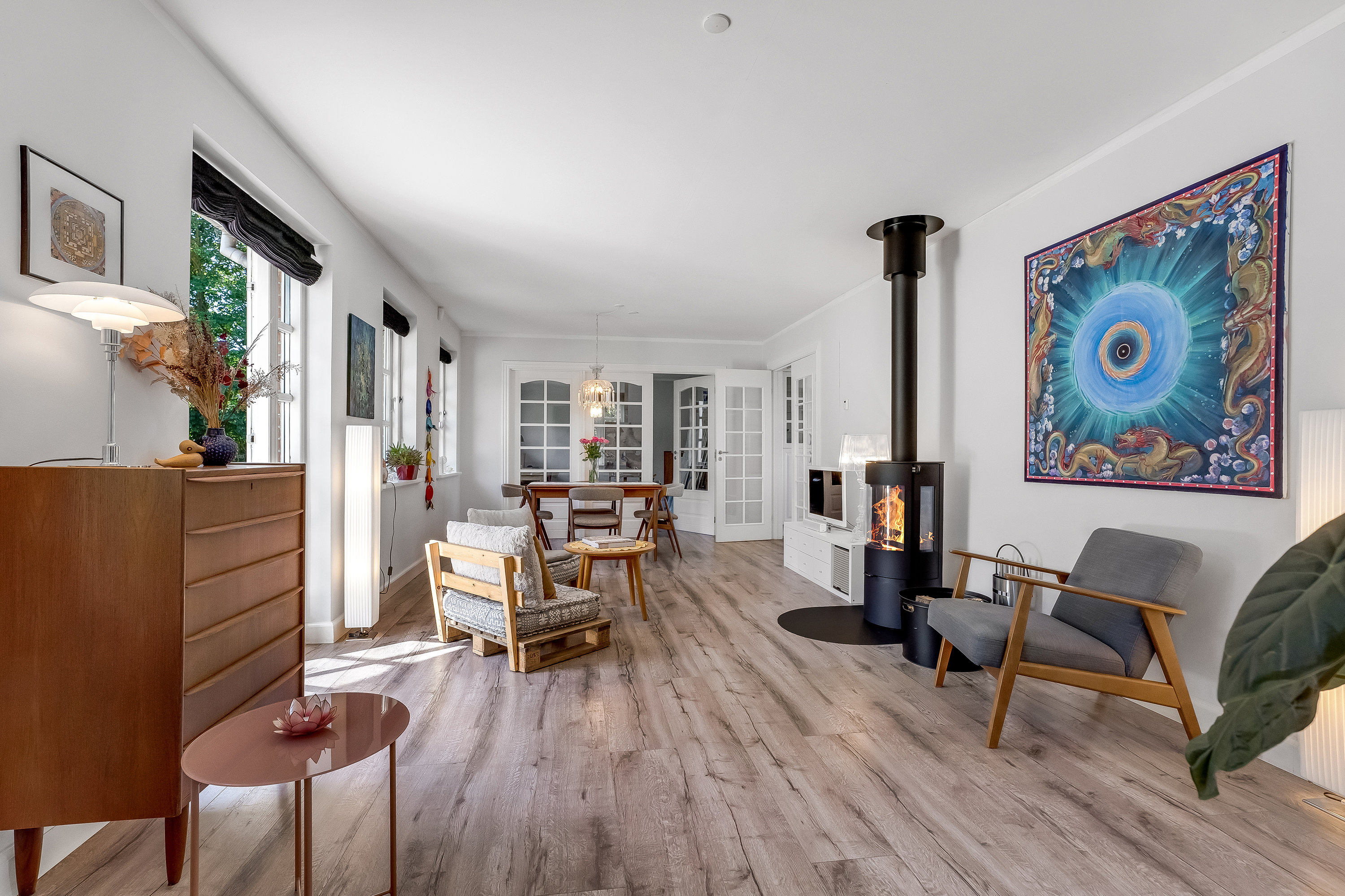 Miniaturebillede 2: stue. Billede af Tillitse Kirkevej 5, 4983 Dannemare