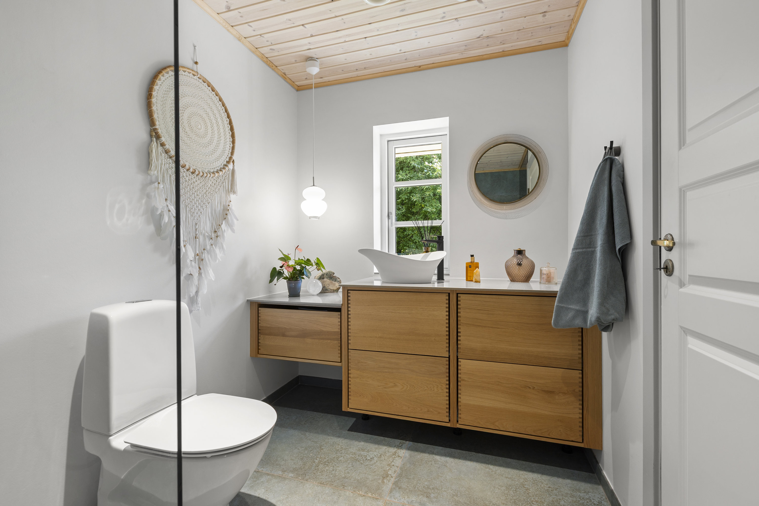 Fremhævet badeværelse billede i fuldskærmstilstand. Billede af Allindemagle Huse 35, Allindelille, 4100 Ringsted