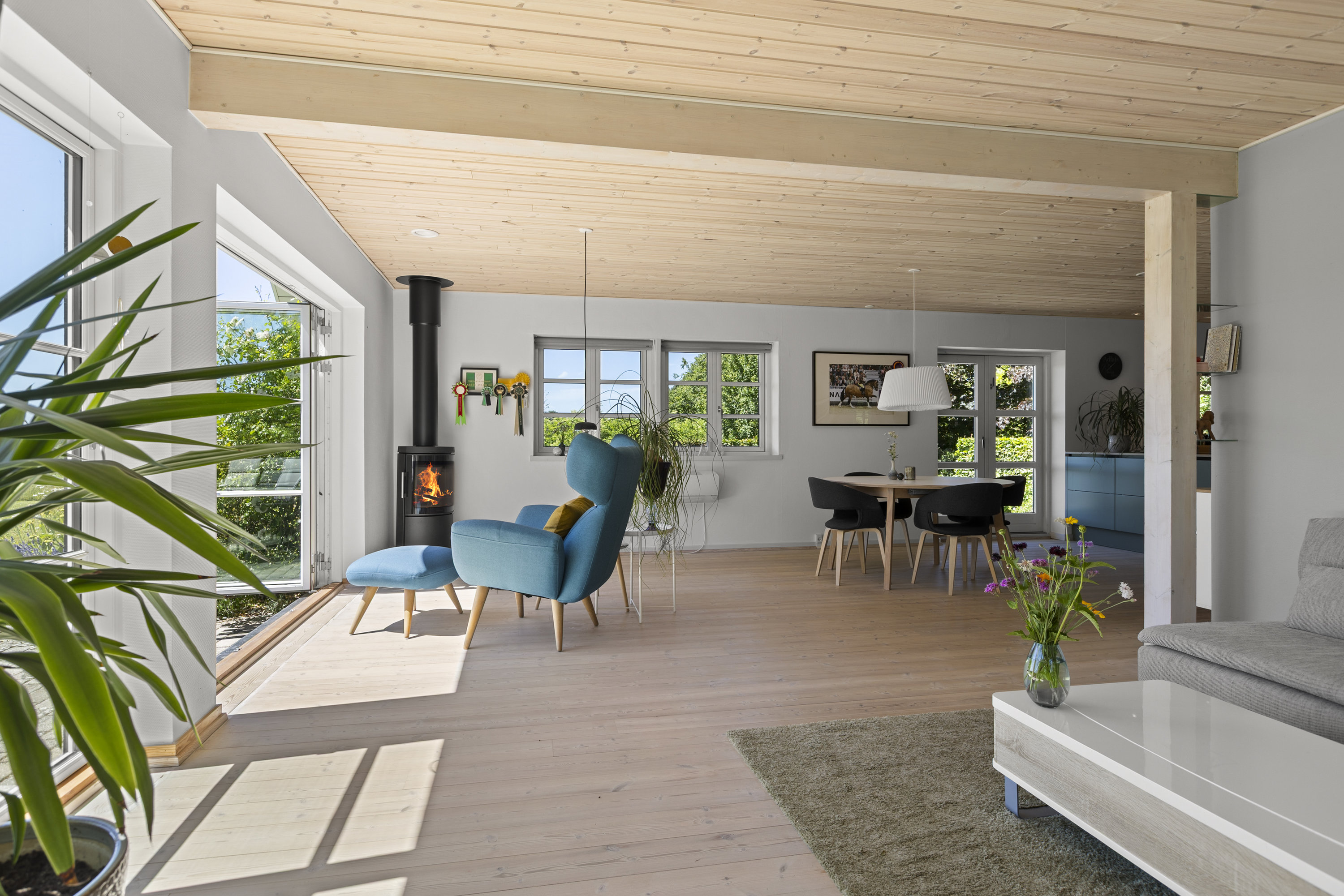 Fremhævet stue billede i fuldskærmstilstand. Billede af Allindemagle Huse 35, Allindelille, 4100 Ringsted