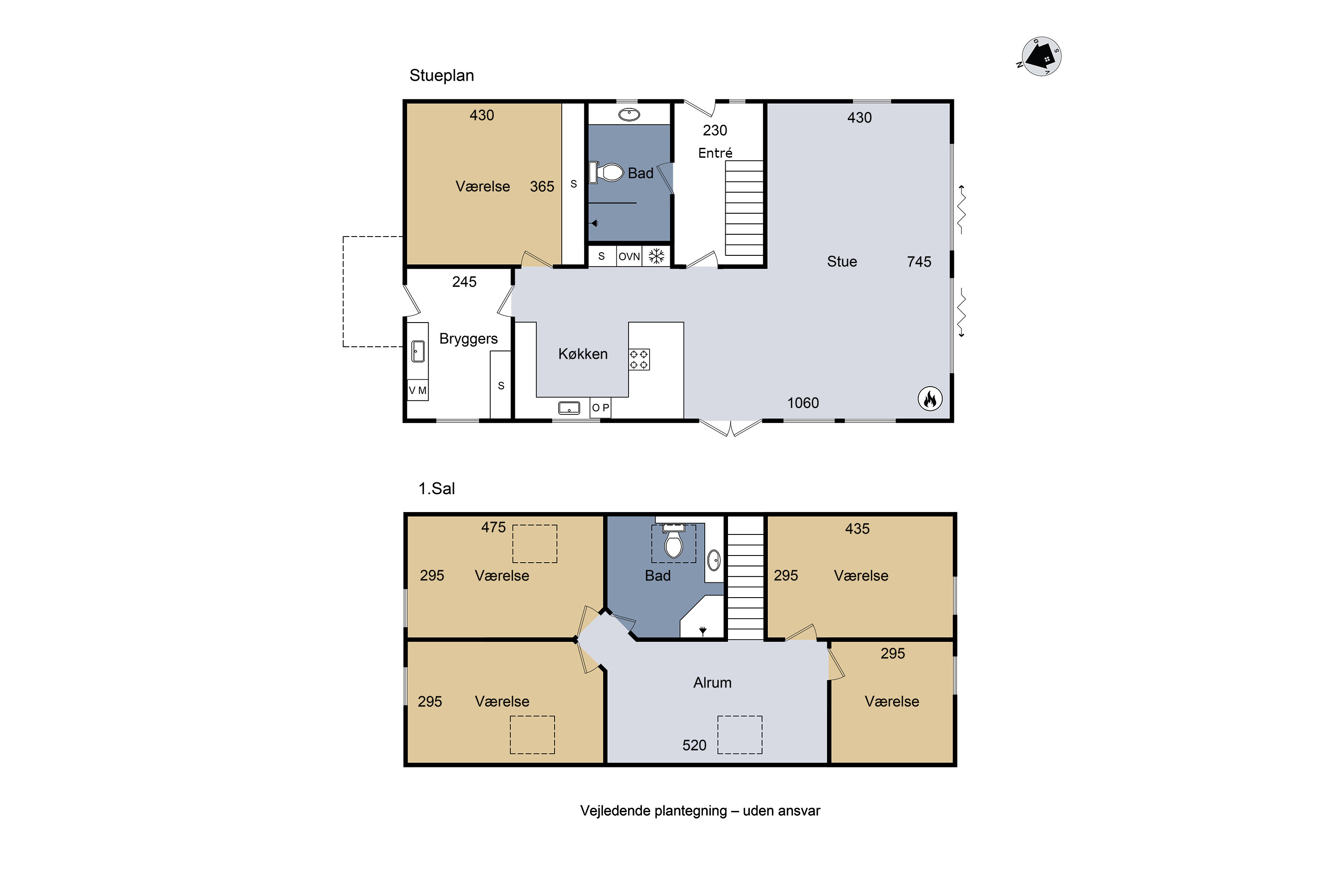 Plantegninger billede af Allindemagle Huse 35, Allindelille, 4100 Ringsted