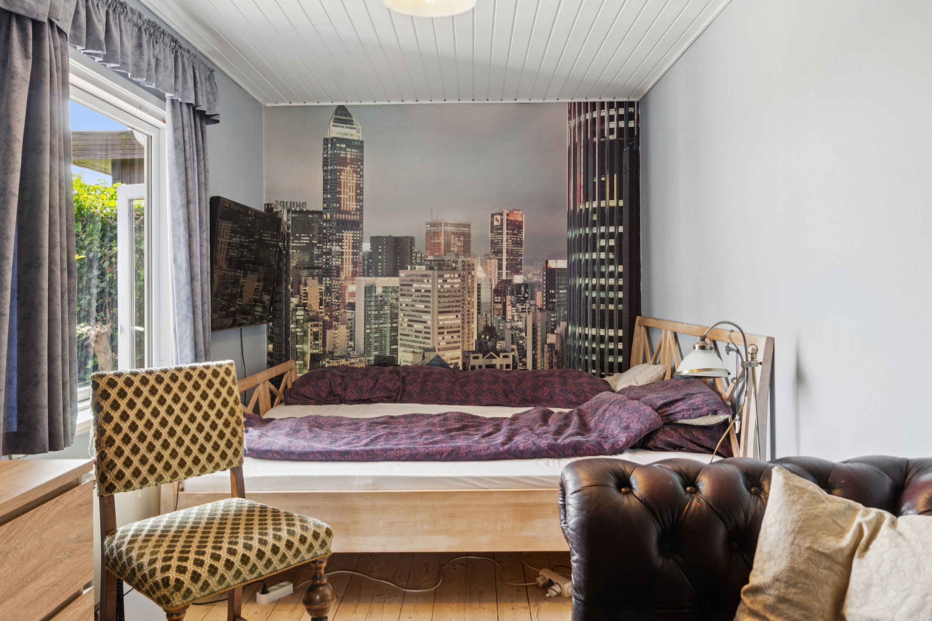 Fremhævet soveværelse billede i fuldskærmstilstand. Billede af Simons Bakke 27, Tilsted, 7700 Thisted