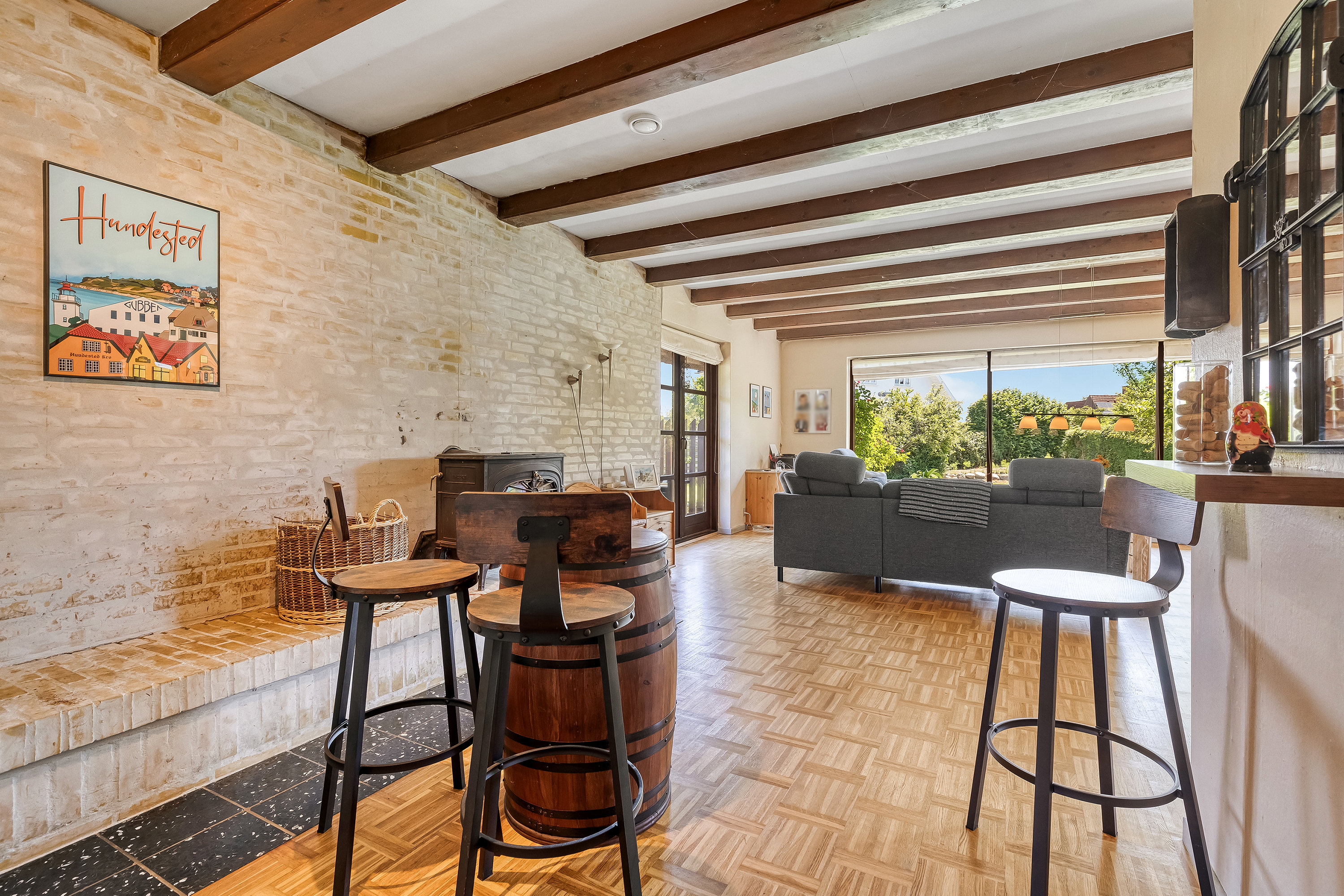 Fremhævet stue billede i fuldskærmstilstand. Billede af Solskrænten 2, Lynæs, 3390 Hundested