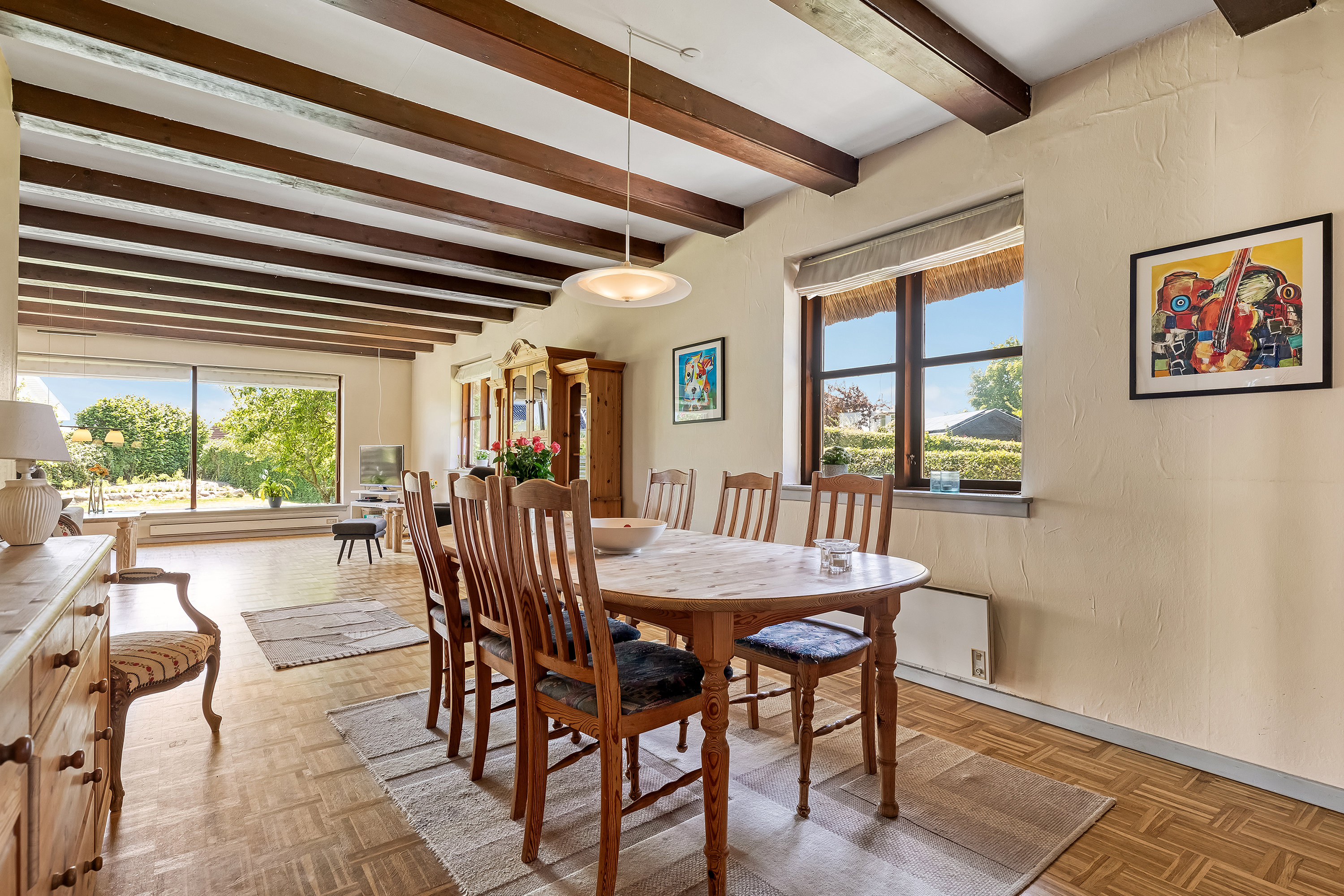 Fremhævet stue billede i fuldskærmstilstand. Billede af Solskrænten 2, Lynæs, 3390 Hundested