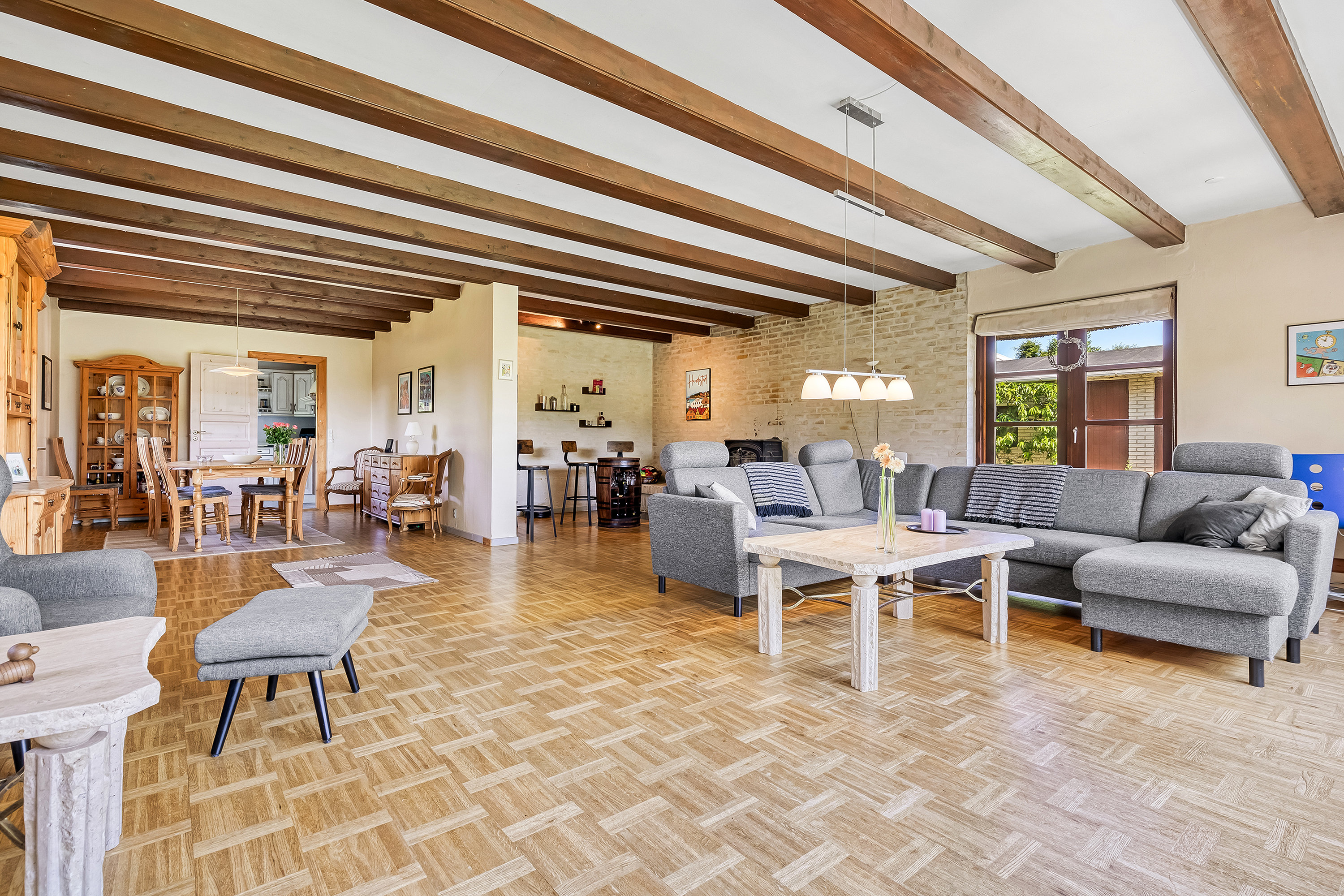 Fremhævet stue billede i fuldskærmstilstand. Billede af Solskrænten 2, Lynæs, 3390 Hundested