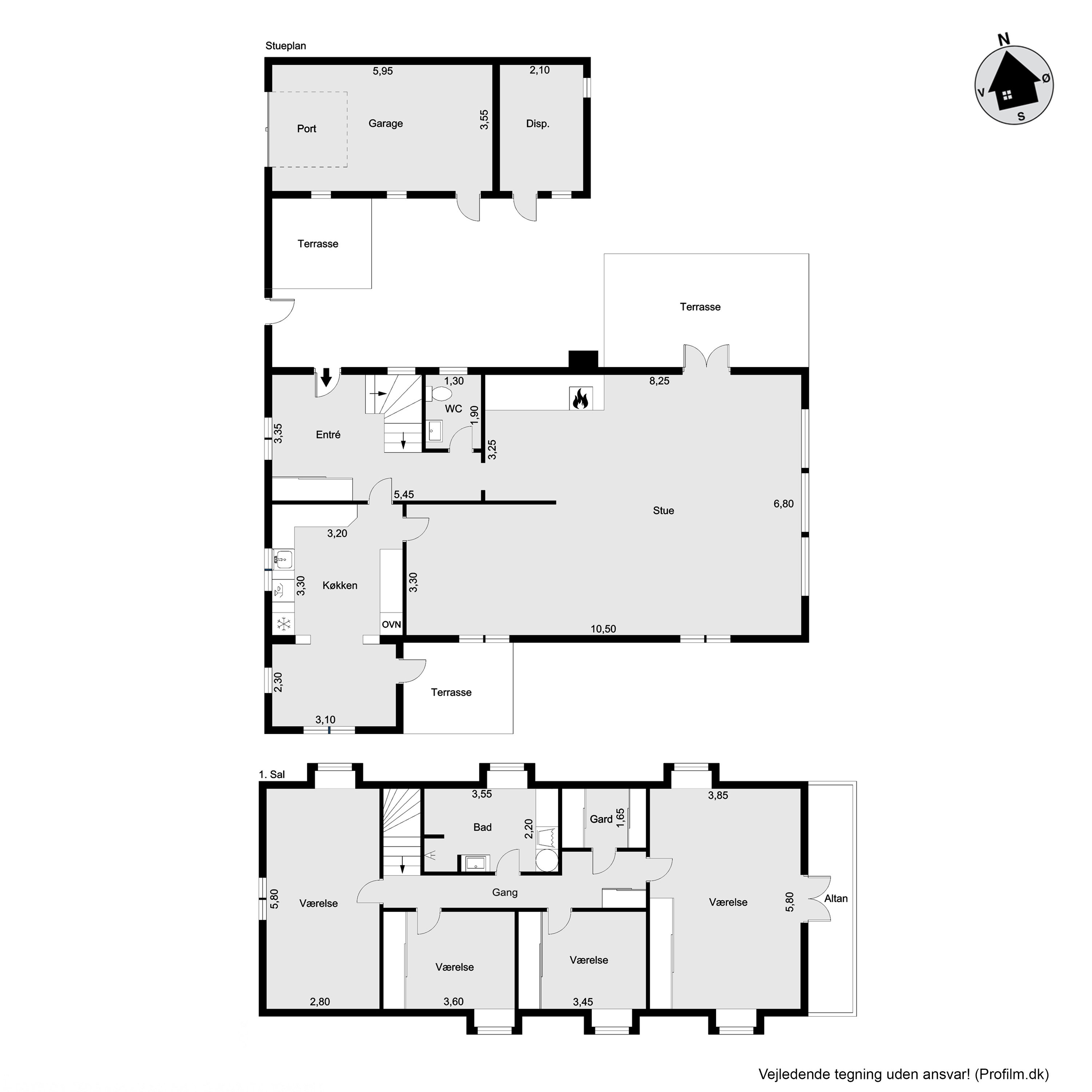 Plantegninger billede af Solskrænten 2, Lynæs, 3390 Hundested