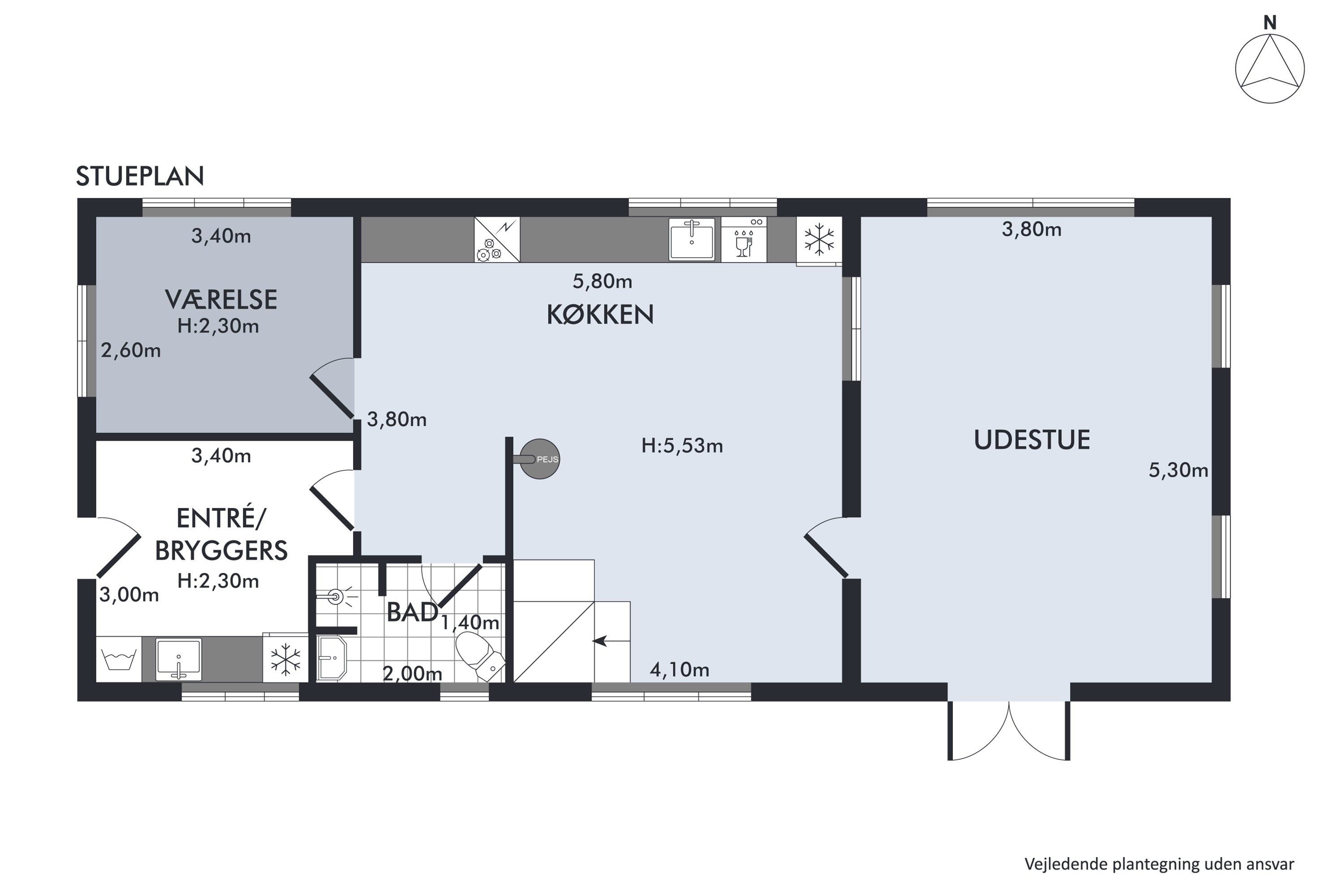 Plantegninger billede af Vibestien 11, Byrum, 9940 Læsø