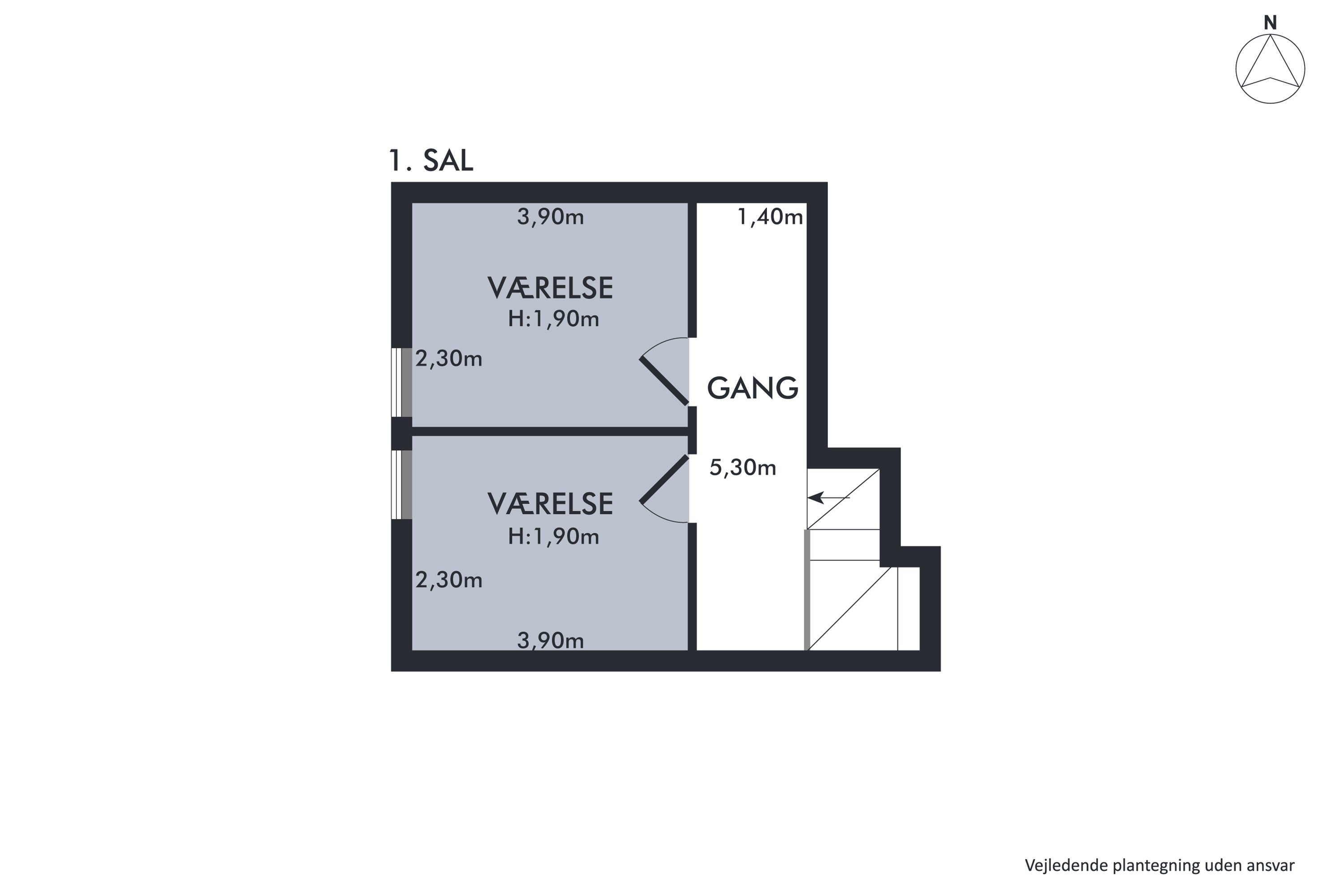 Plantegninger billede af Vibestien 11, Byrum, 9940 Læsø