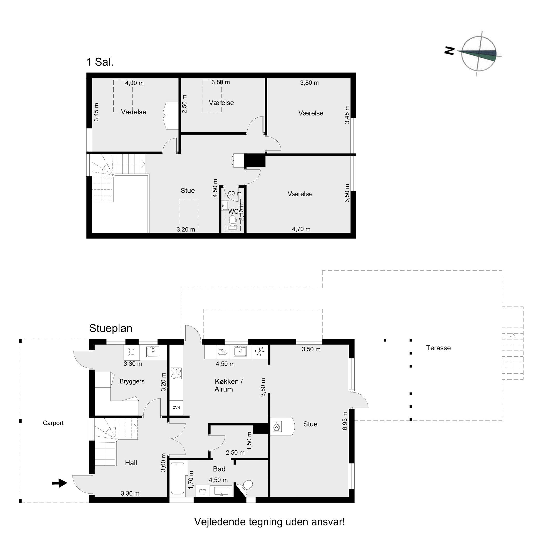 Plantegninger billede af Ravnsøvej 66, 8680 Ry